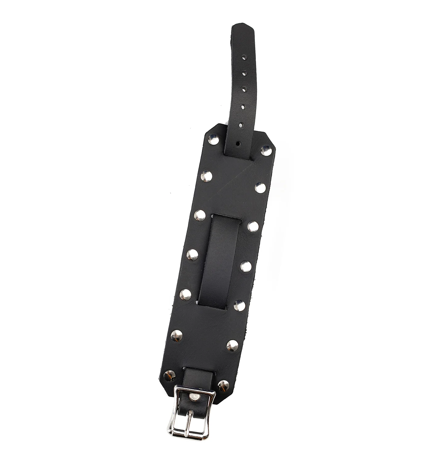 Studded Watchband LW-2R Bracelet, Black - Image 3
