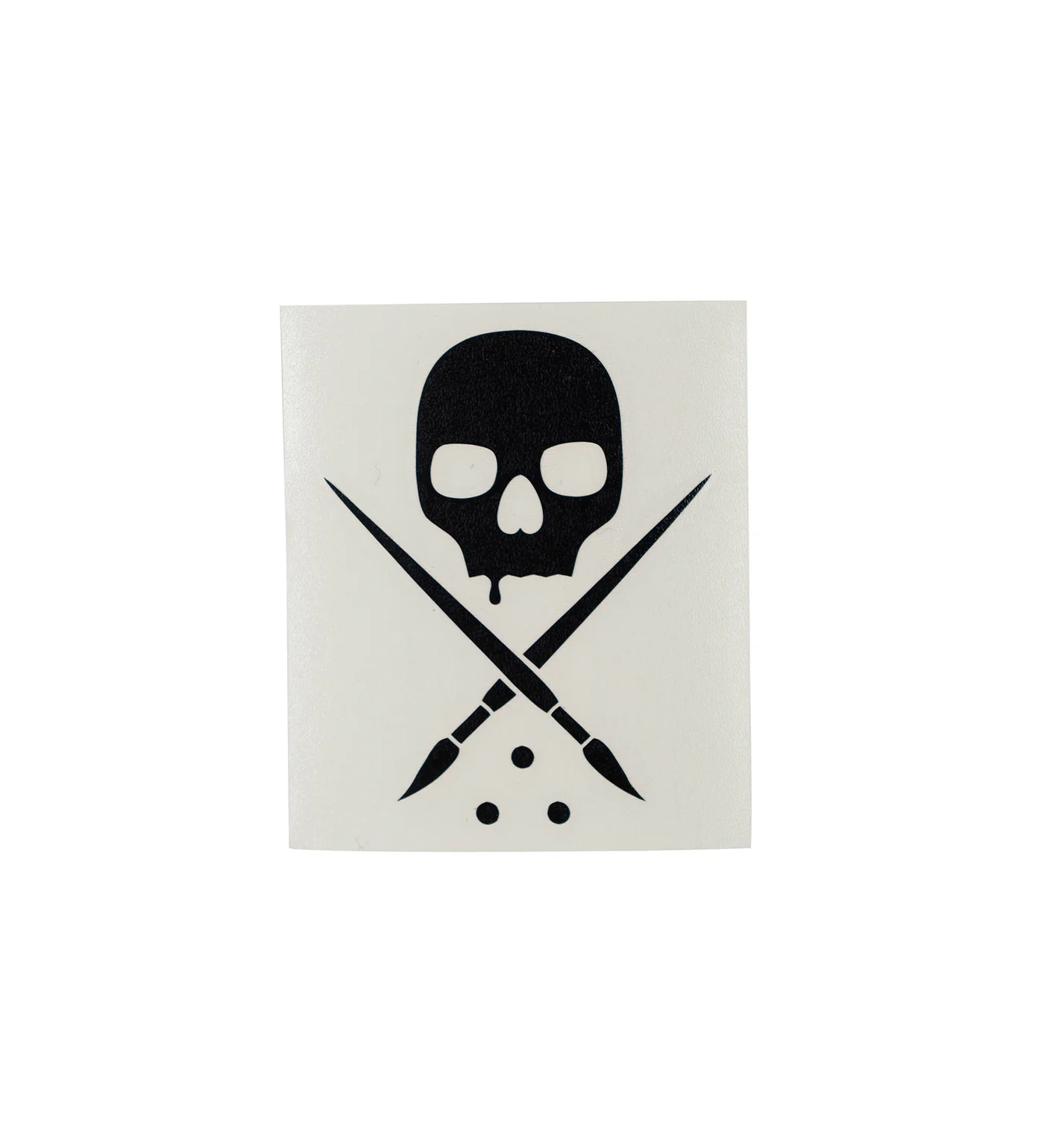 Badge Die-Cut 3 in, Black