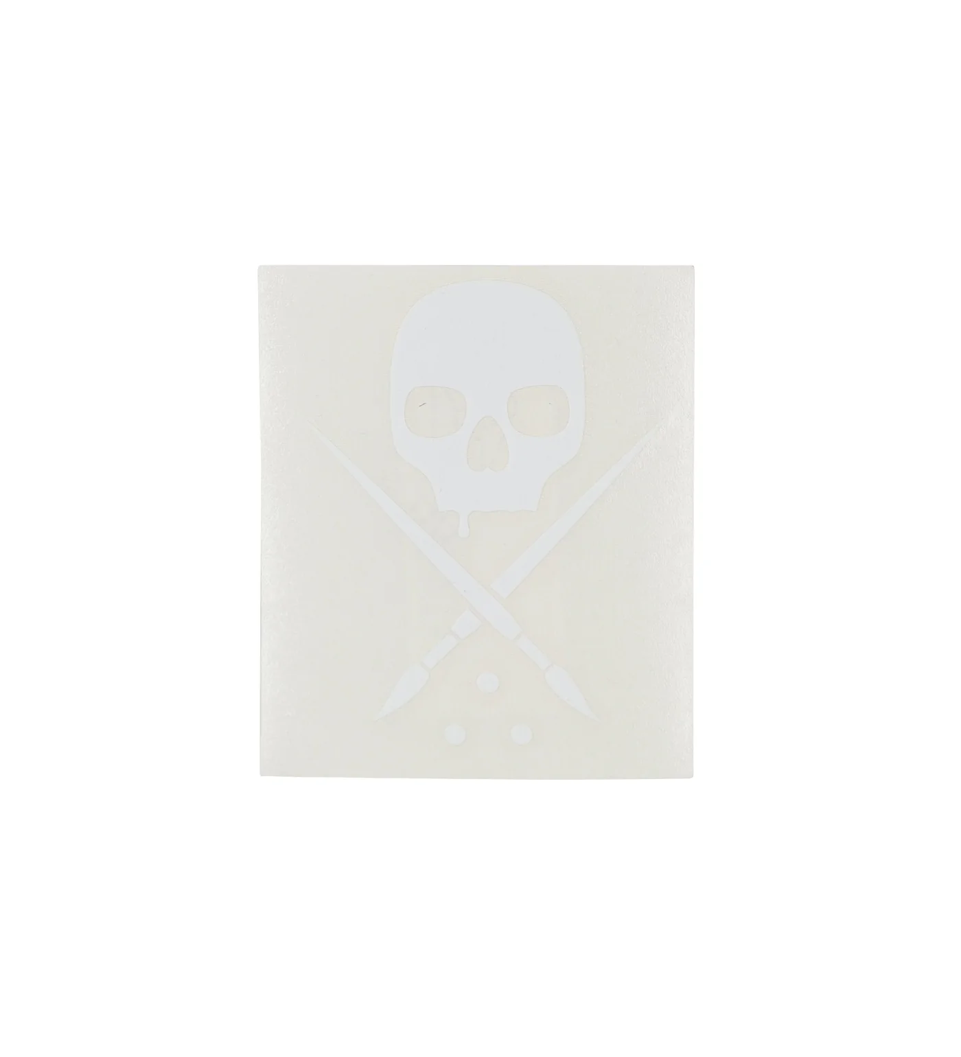 Badge Die-Cut 3 in, White