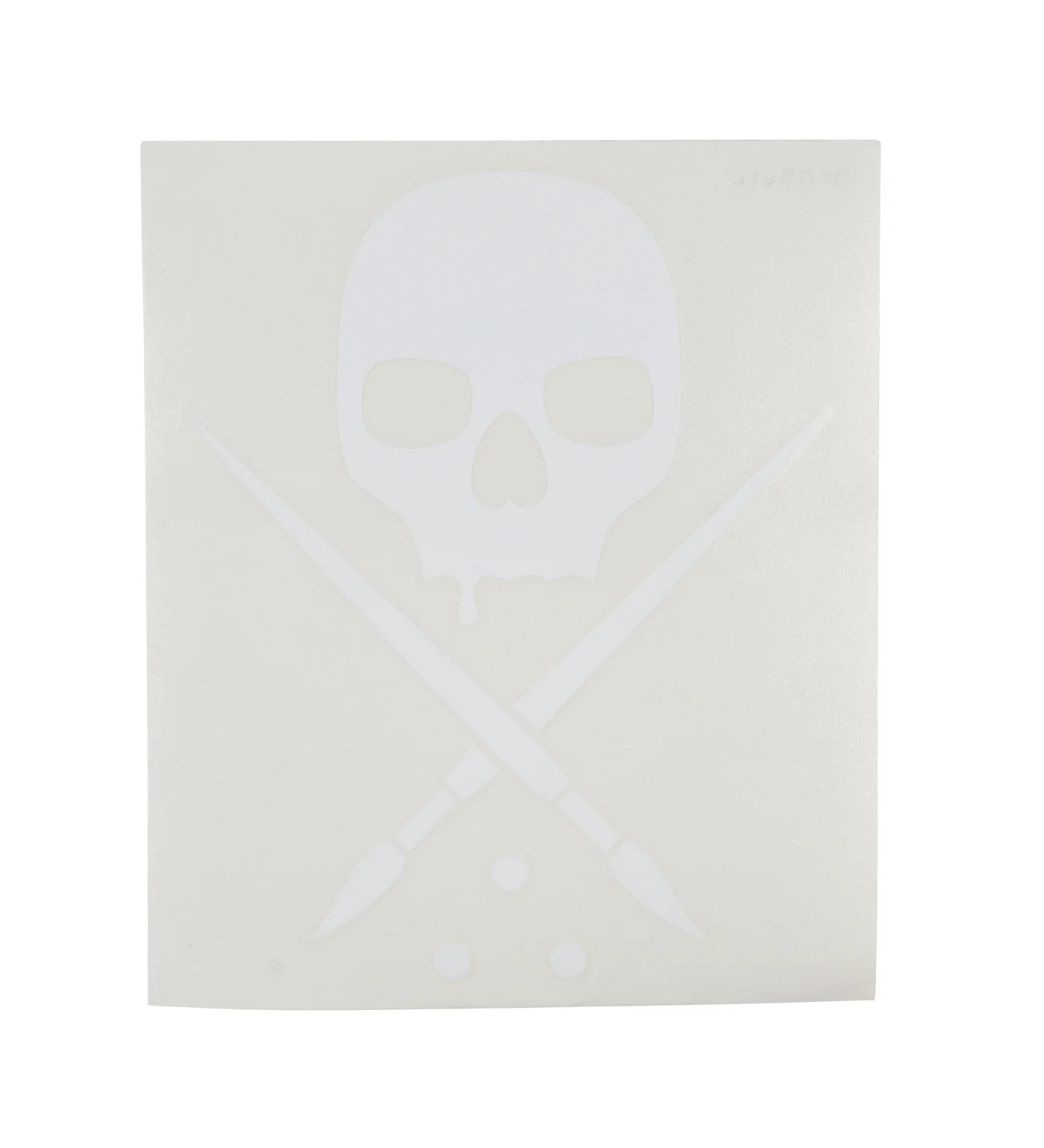 Badge Die-Cut 6 in, White