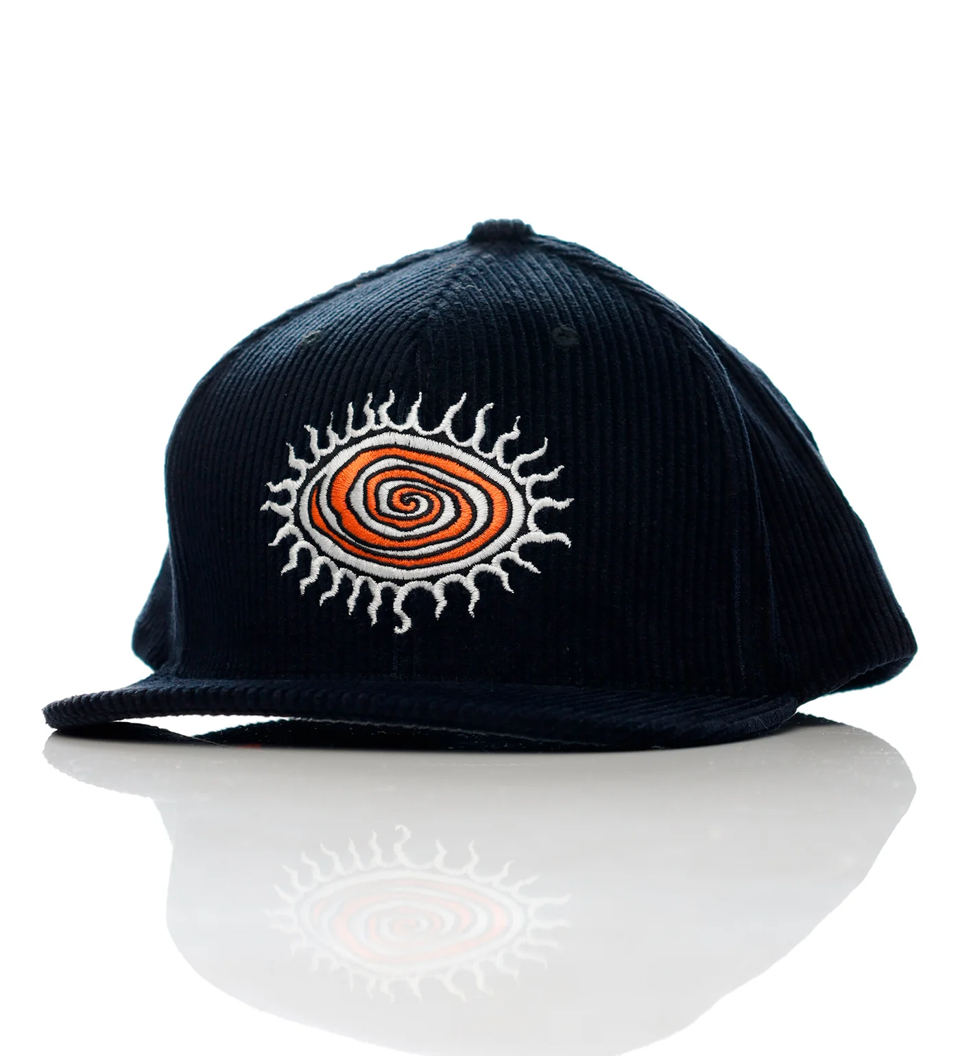 Sun Swirl Snapback, Black Cord