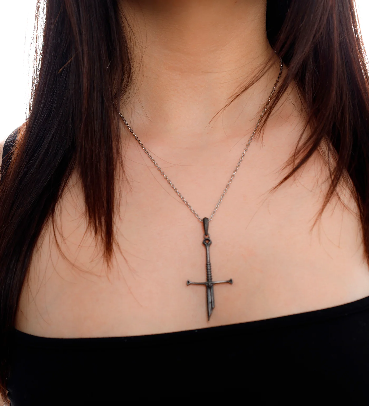 Sword Cross, Black Metal/Silver (2A) - Image 4