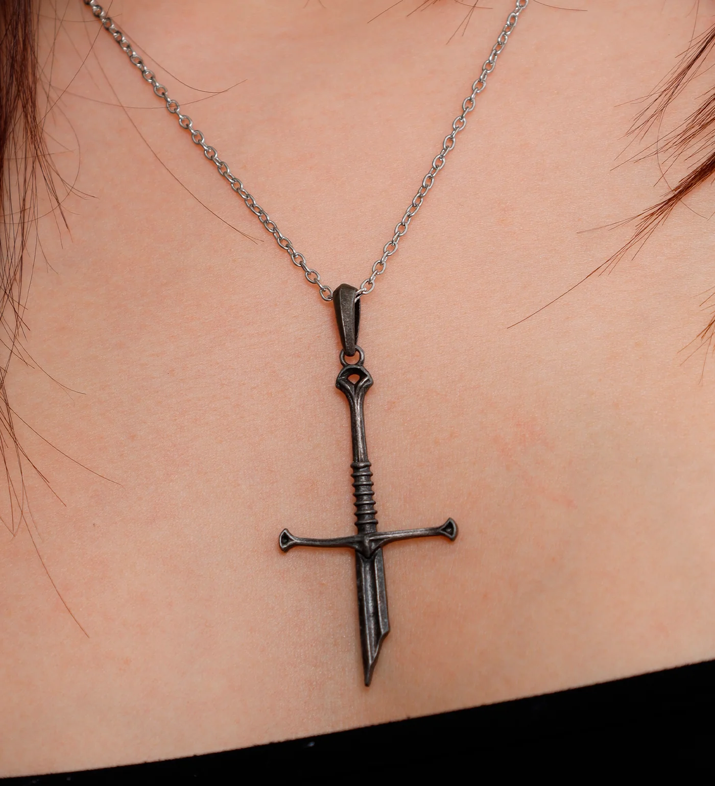 Sword Cross, Black Metal/Silver (2A) - Image 5