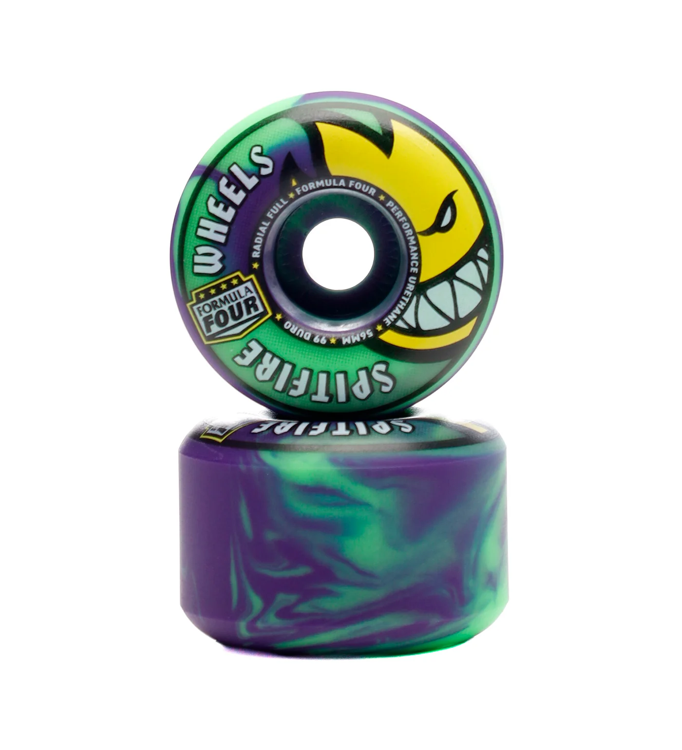 Team Color F4 Radial Full 99A, Neon Green/Purple