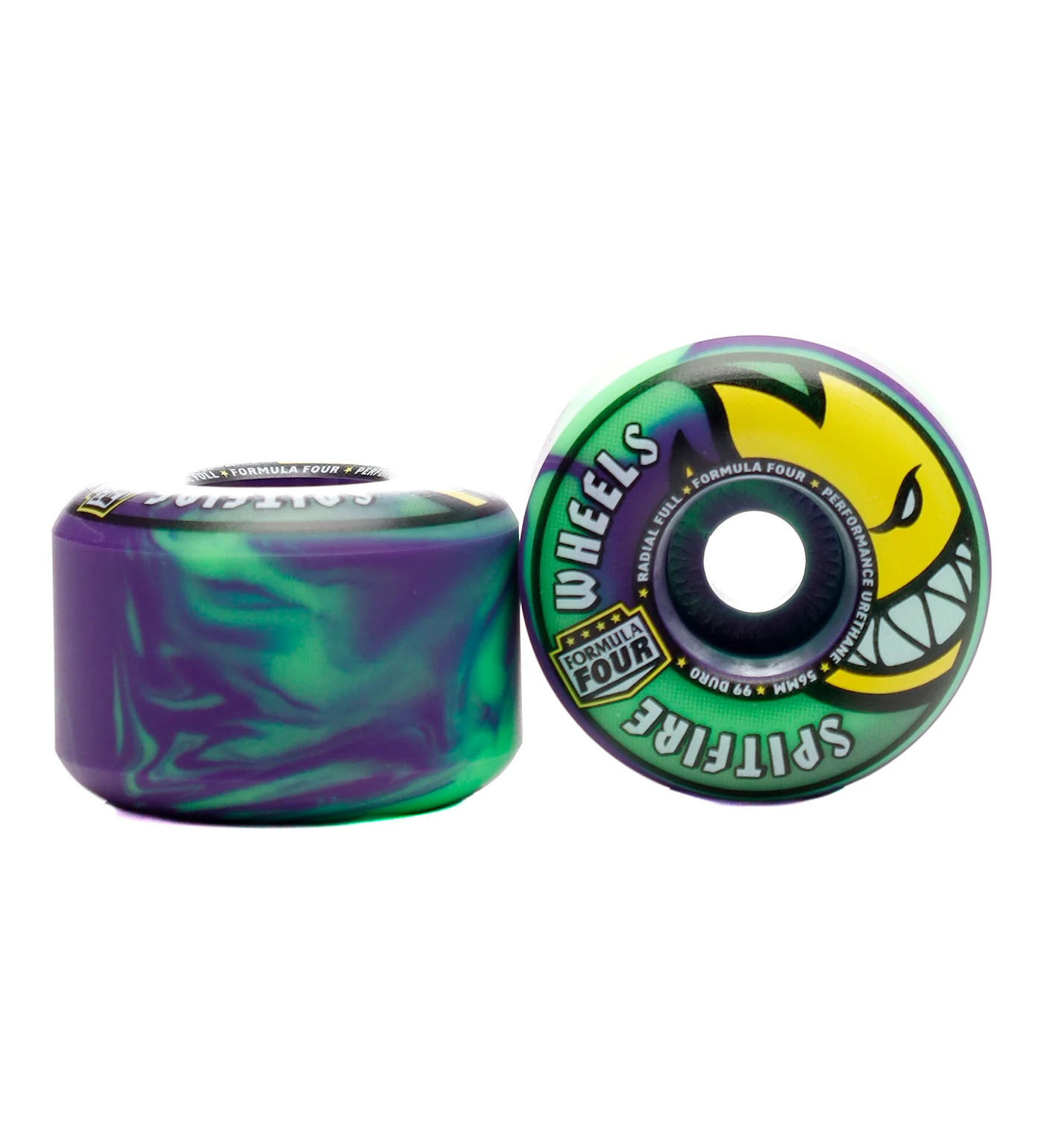 Team Color F4 Radial Full 99A, Neon Green/Purple - Image 2