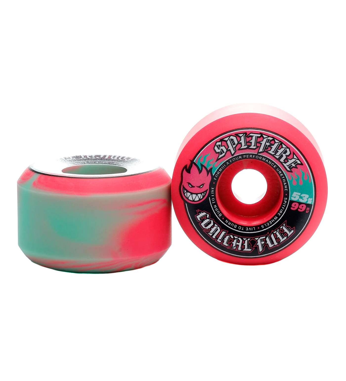 Team Color Pack F4 Conical Full 99a, Teal/Pink Swirl - Image 2