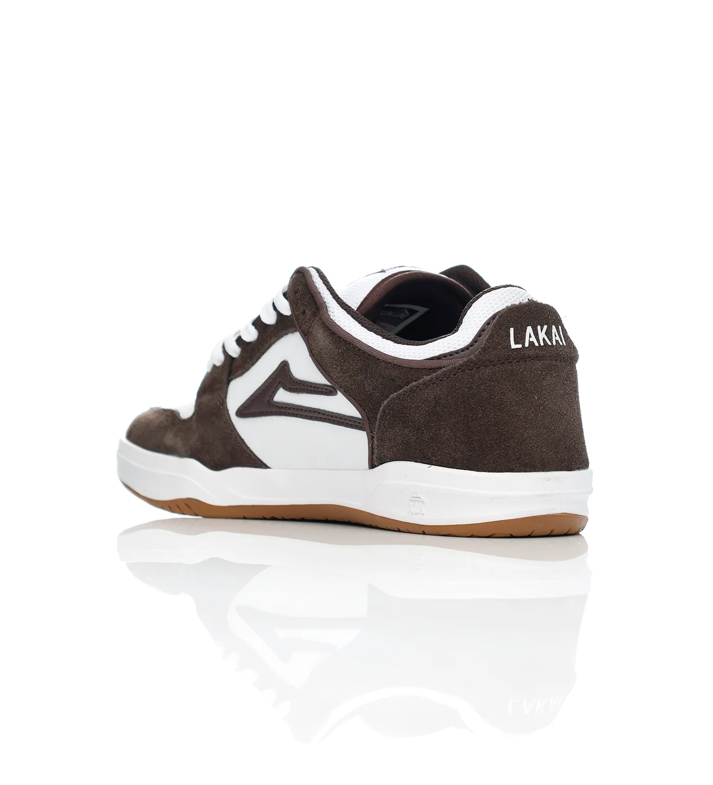 Telford Low, Chocolate/White Suede - Image 3