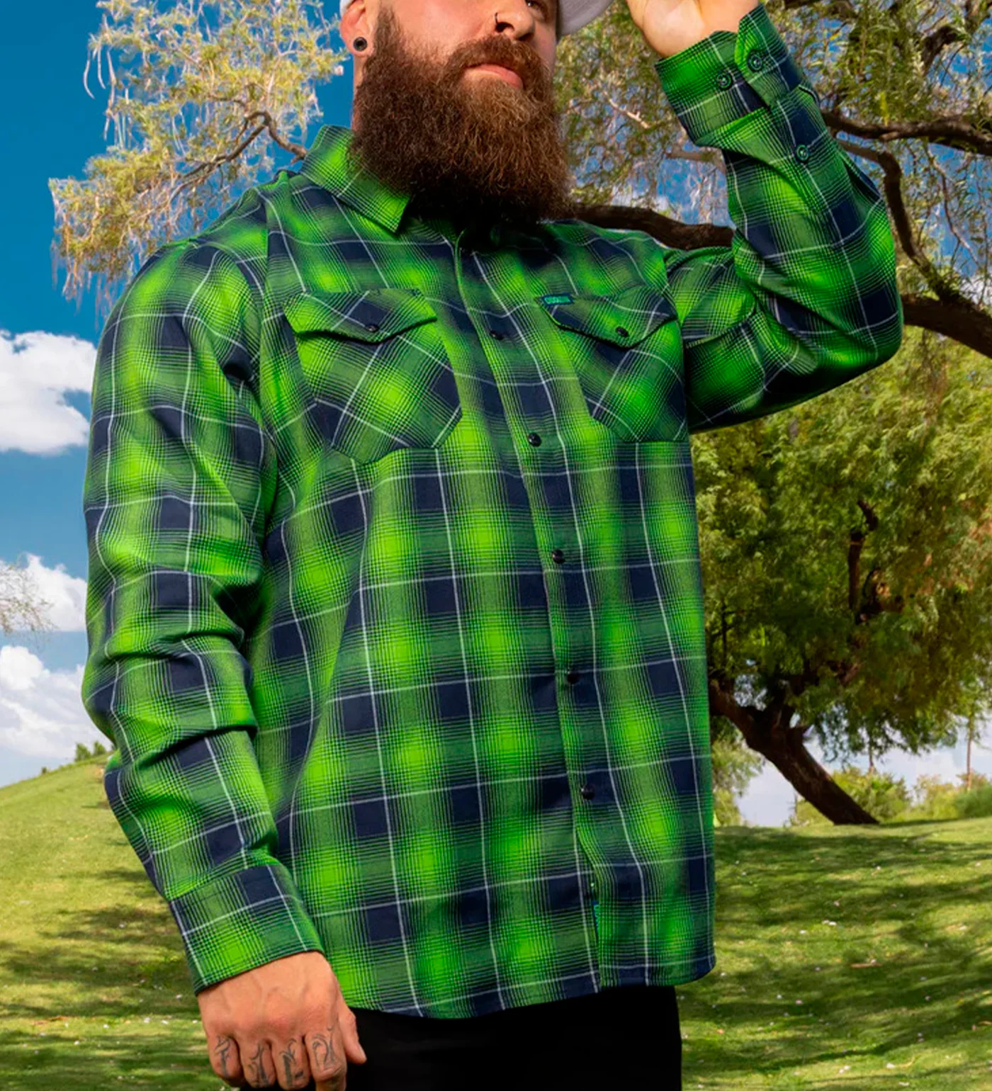 Legion Flannel, Green - Image 5