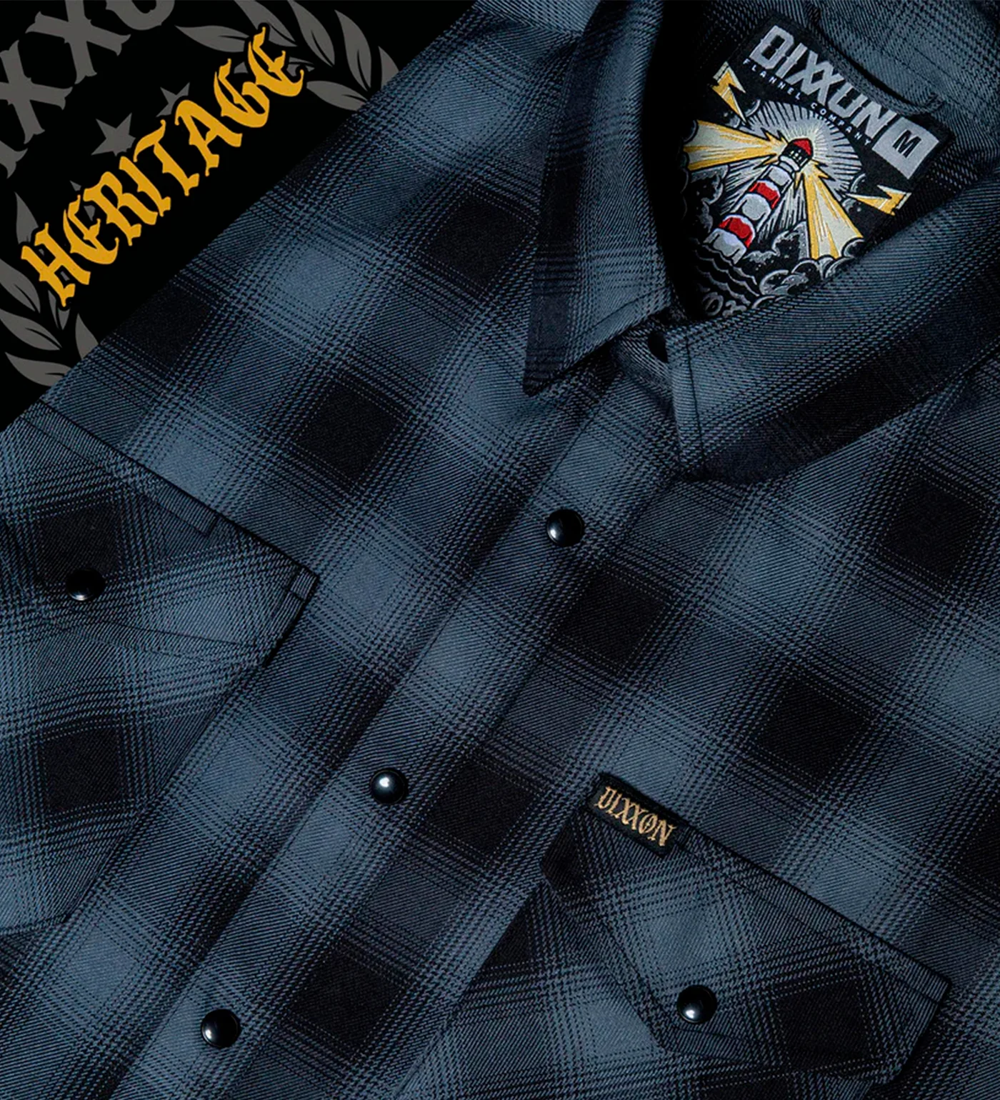 Storm Heritage Flannel , Grey/Black - Image 2