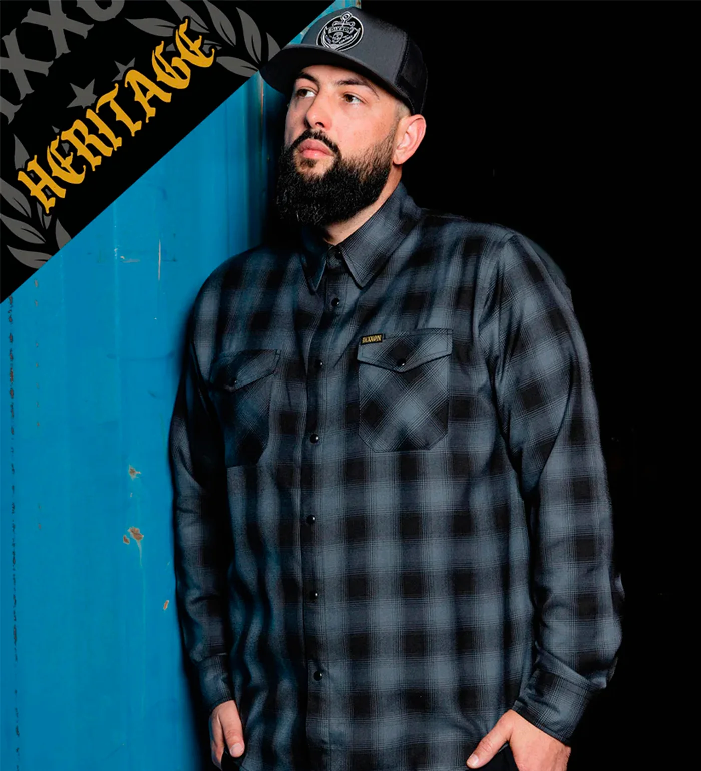 Storm Heritage Flannel , Grey/Black - Image 5