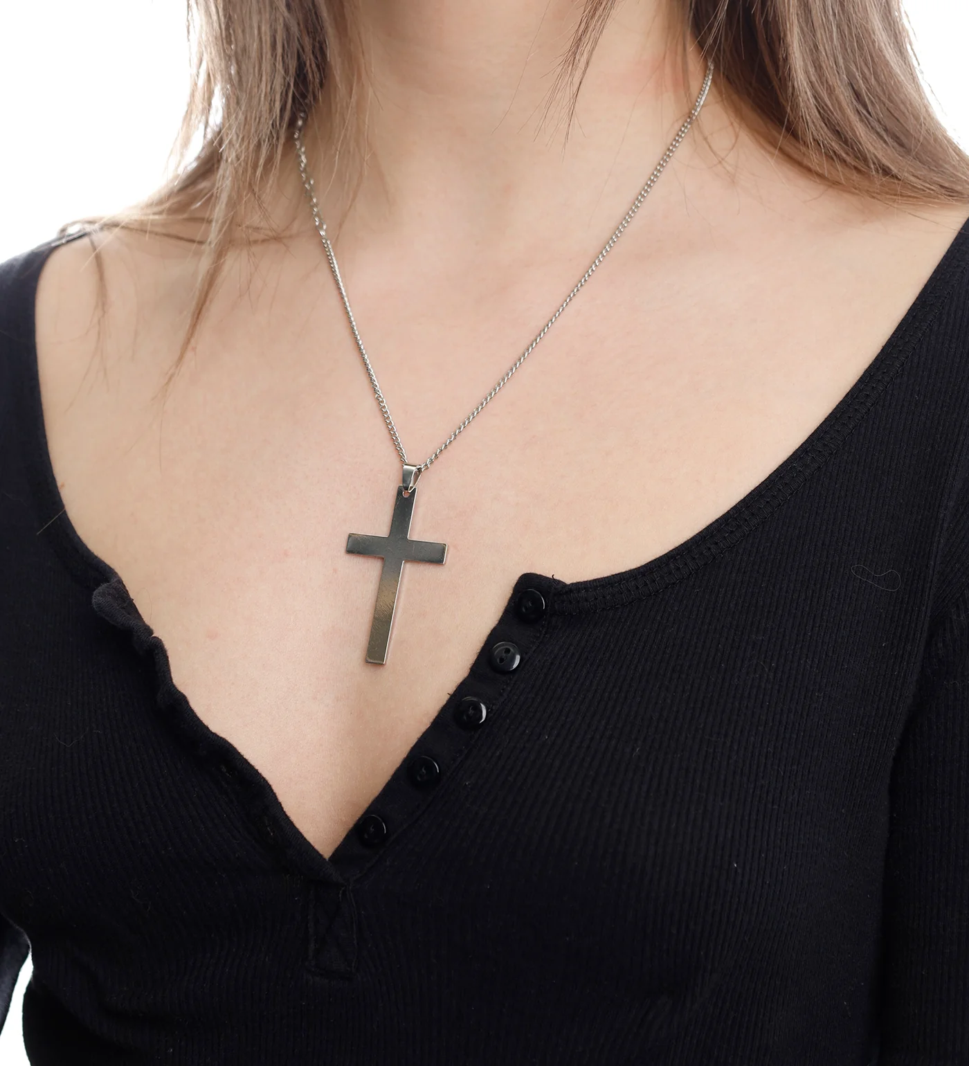 Thin Cross, Silver (2A) - Image 4
