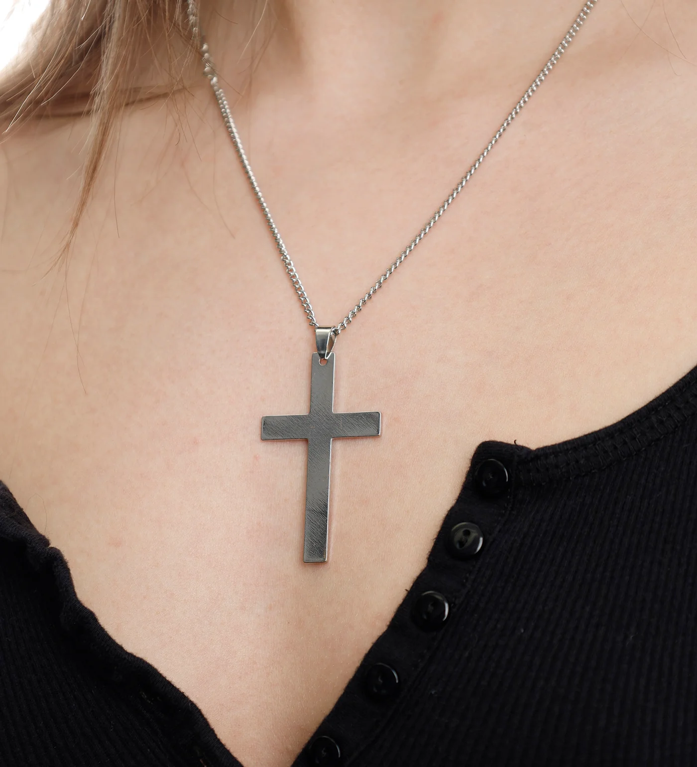 Thin Cross, Silver (2A) - Image 5