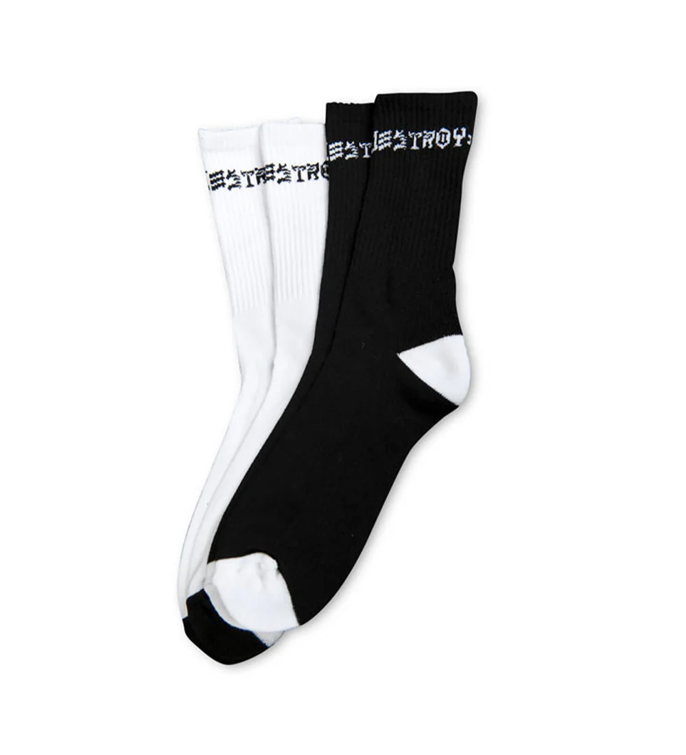 Skate and Destroy 2 pack, Black/White
