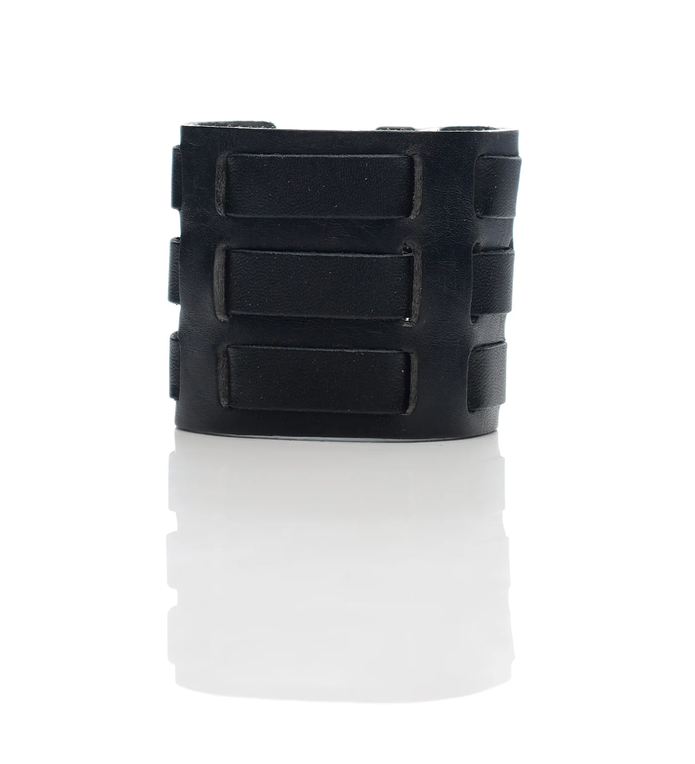 Three Strap Wrist Cuff HC-25, Black