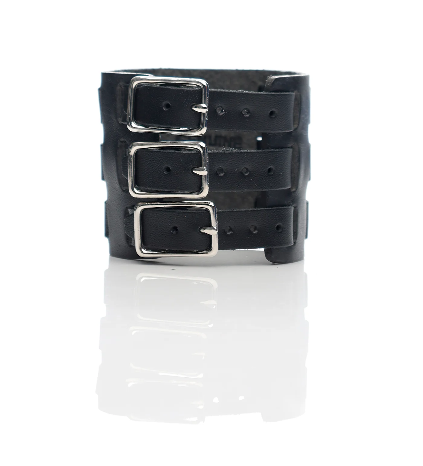 Three Strap Wrist Cuff HC-25, Black - Image 2