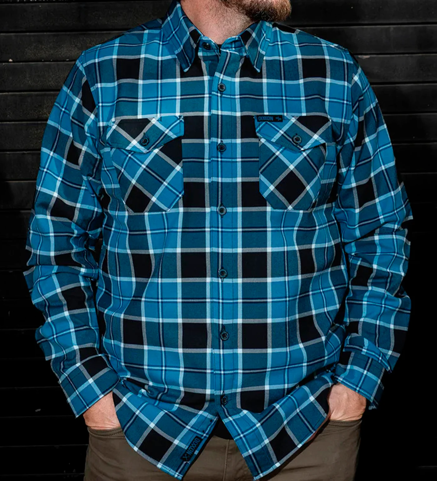 Thrice Identity Crisis Flannel, Blue/Black/White - Image 5