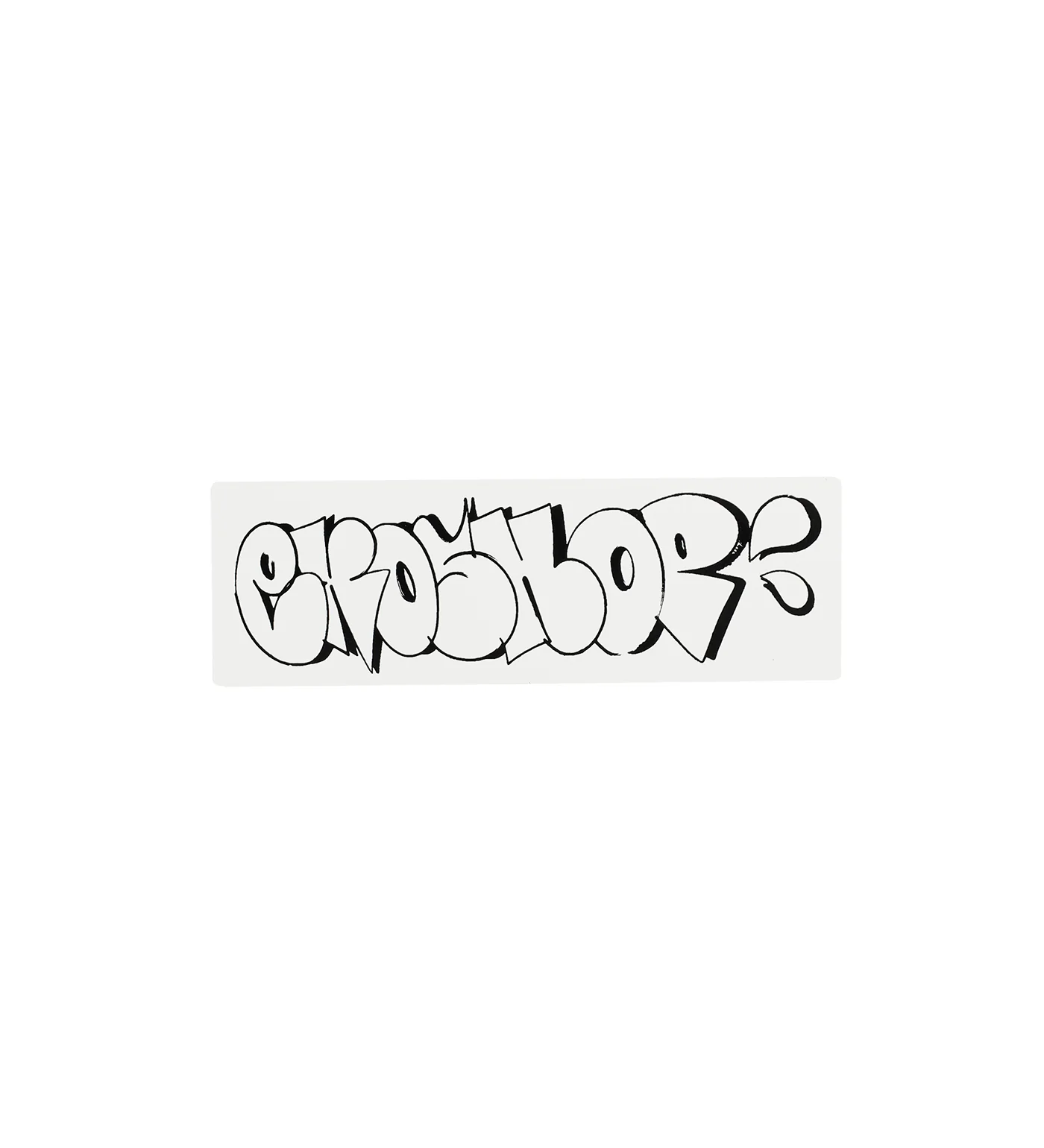 Throwie, White/Black (H)