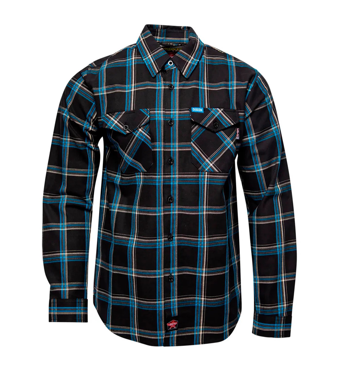 TIG Fire Resistant Flannel, Black/Blue