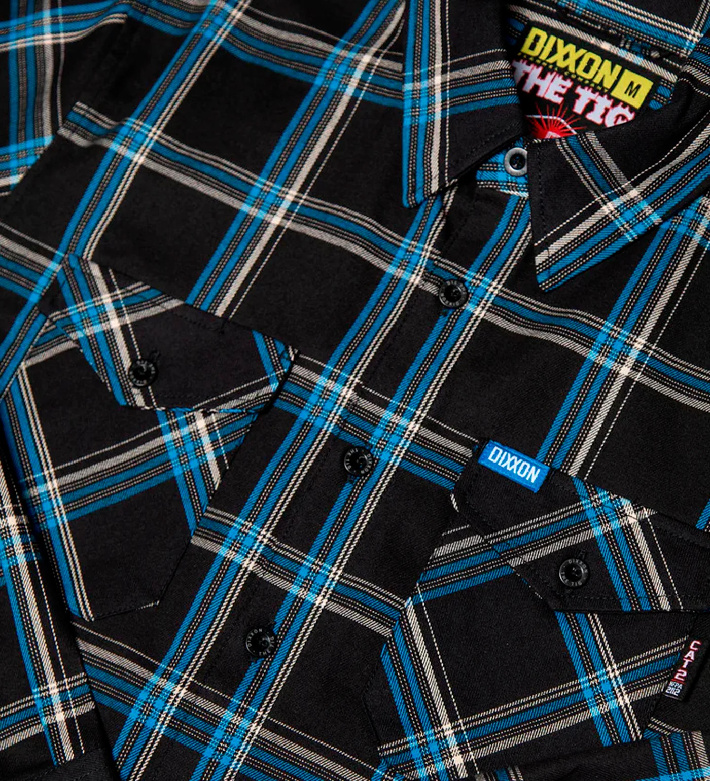 TIG Fire Resistant Flannel, Black/Blue - Image 2