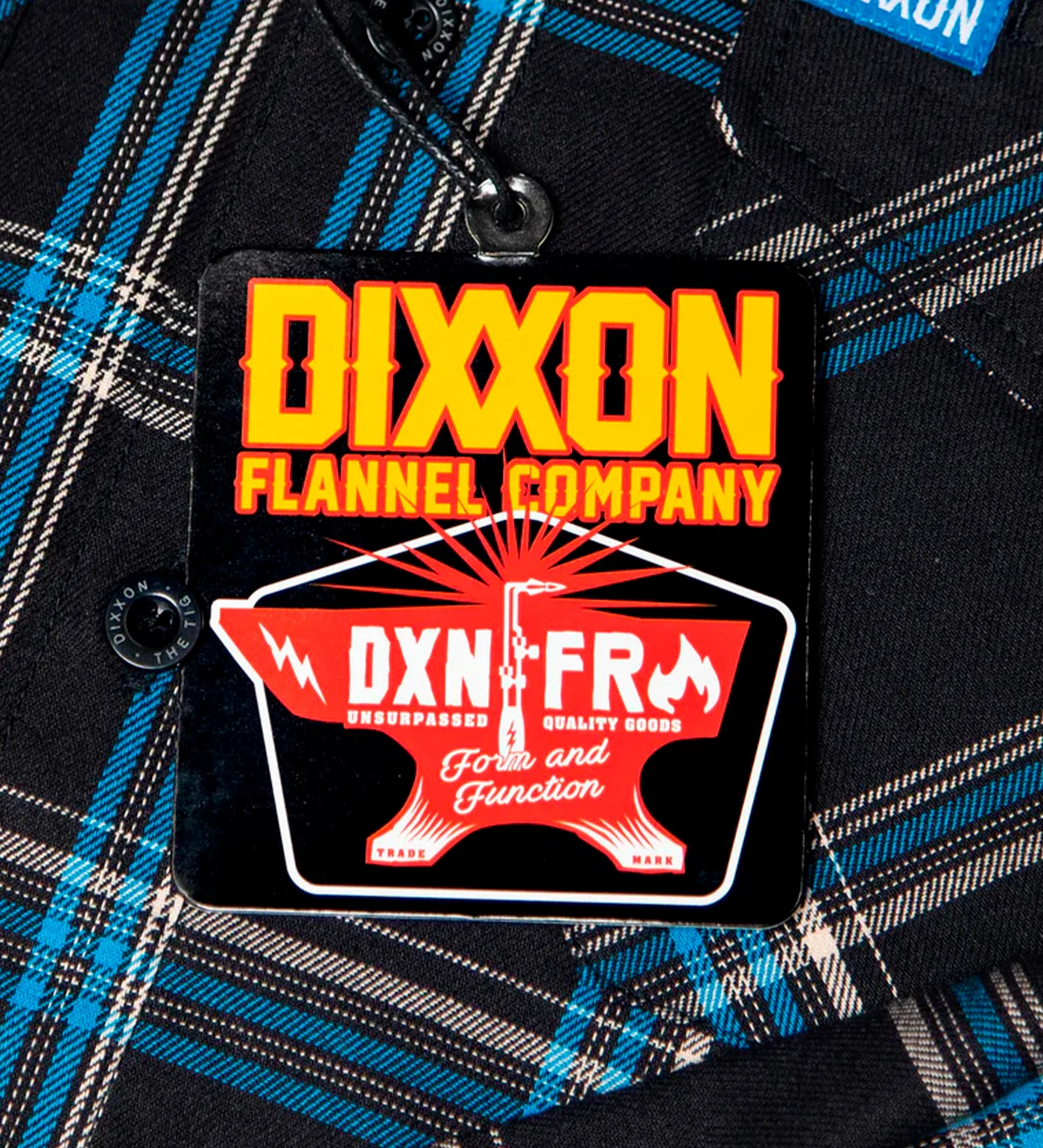 TIG Fire Resistant Flannel, Black/Blue - Image 3