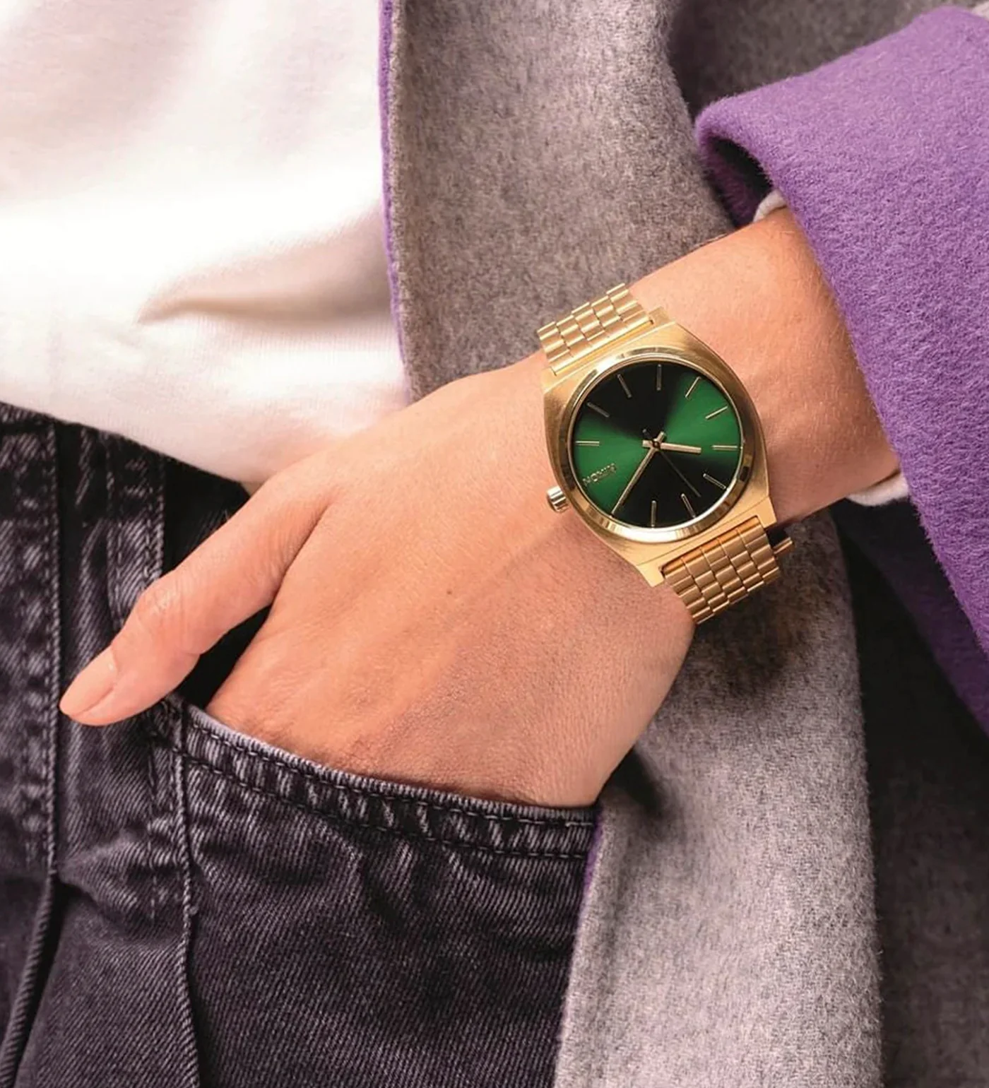 Time Teller, Gold/Green Sunray - Image 5