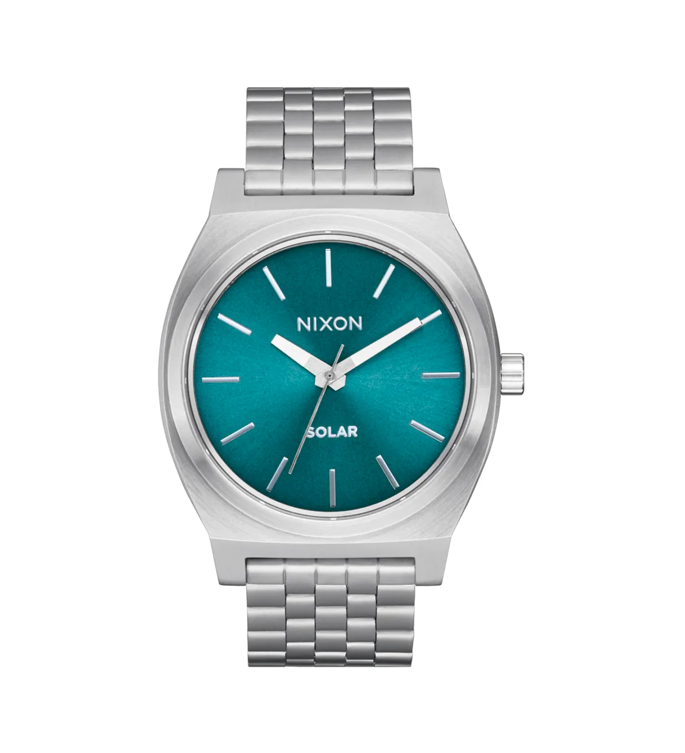 Time Teller Solar, Silver/Dusty Blue Sunray