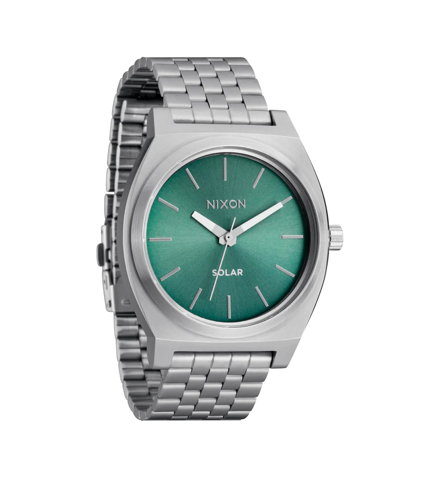 Time Teller Solar, Silver/Jade Sunray - Image 2