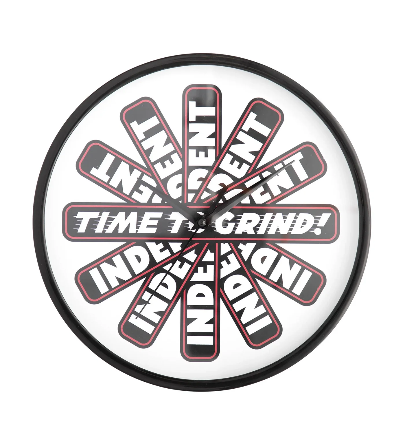 Time To Grind Wall Clock, Black