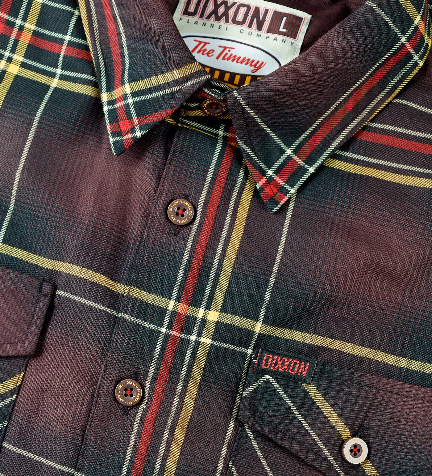 Timmy Flannel, Brown/Yellow/Red - Image 2