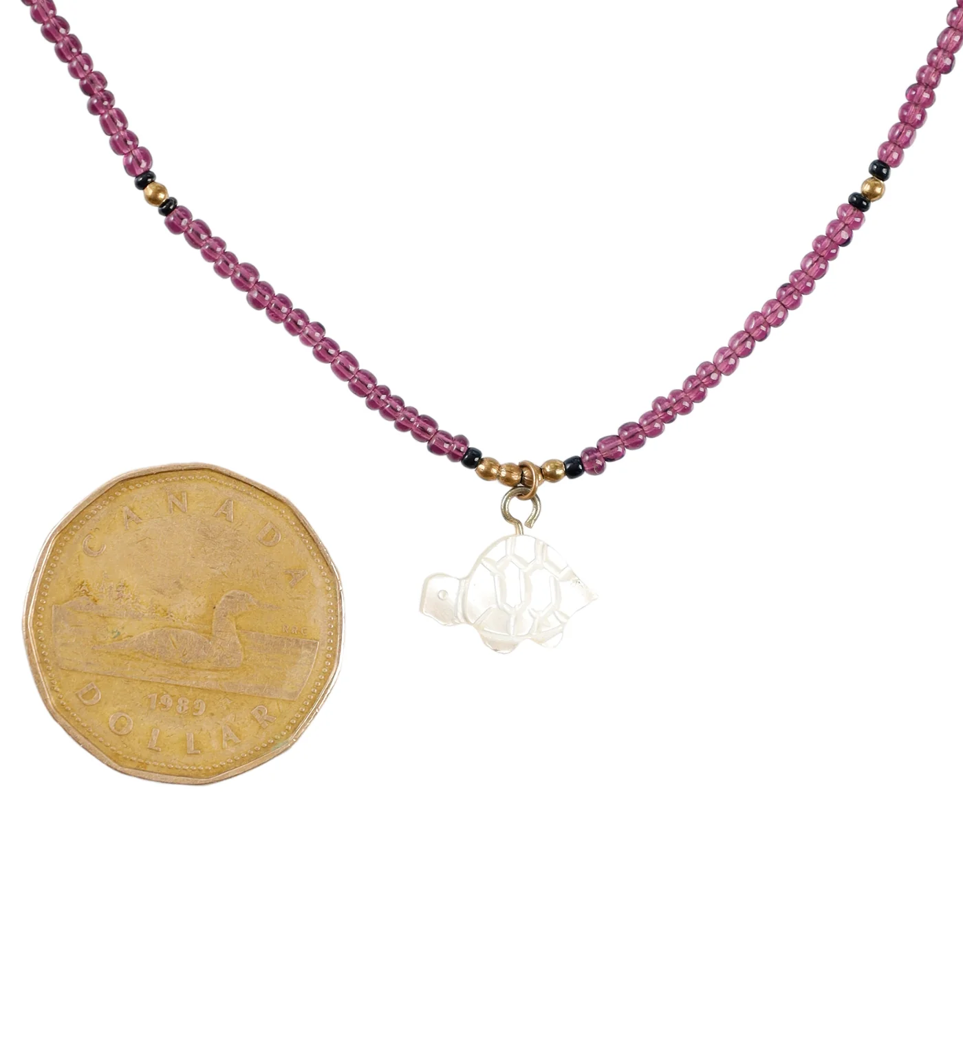 Translucent Beads w/Turtle, Purple - Image 3