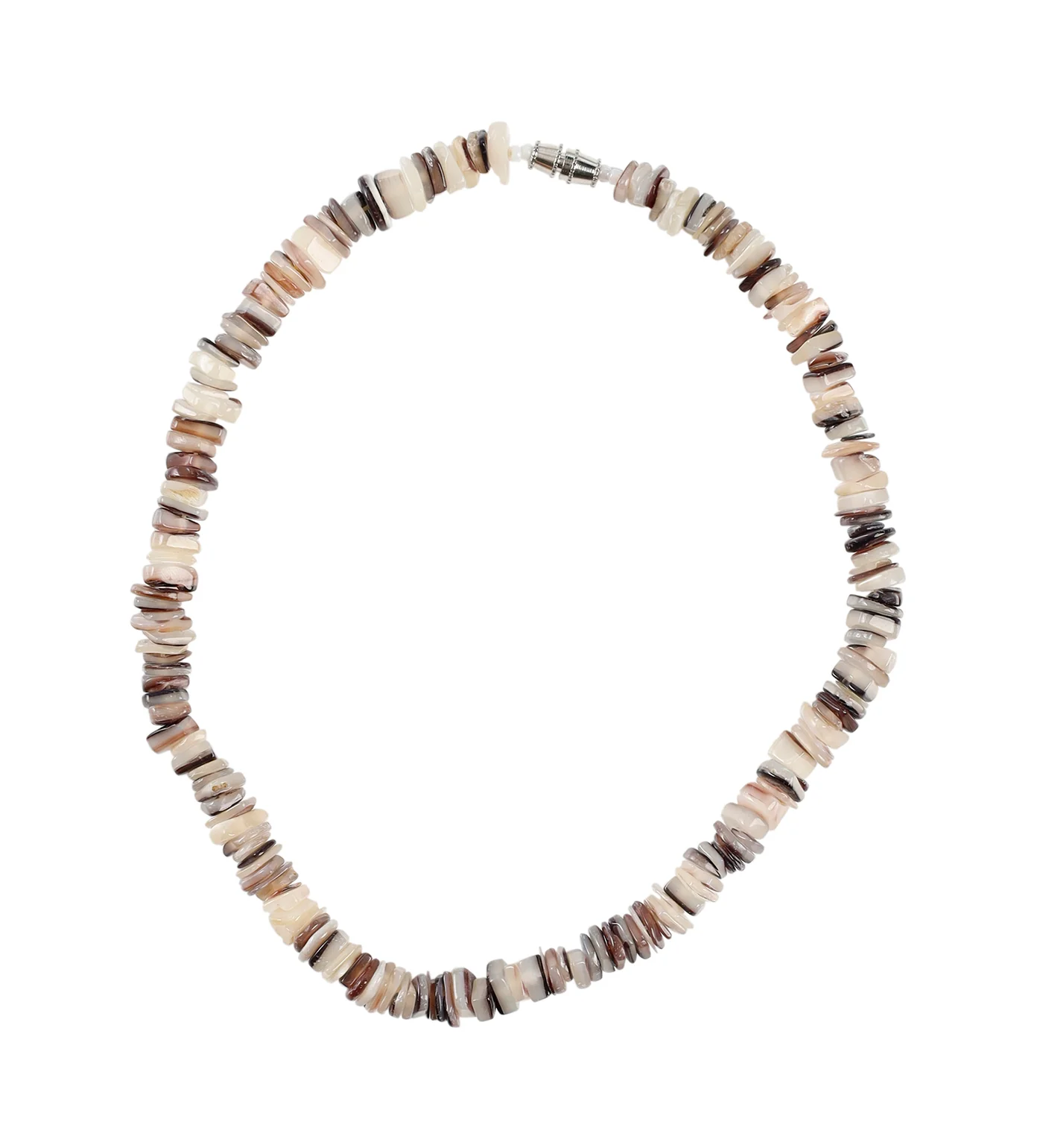 Youth Translucent Large Seashell Necklace, Light Brown
