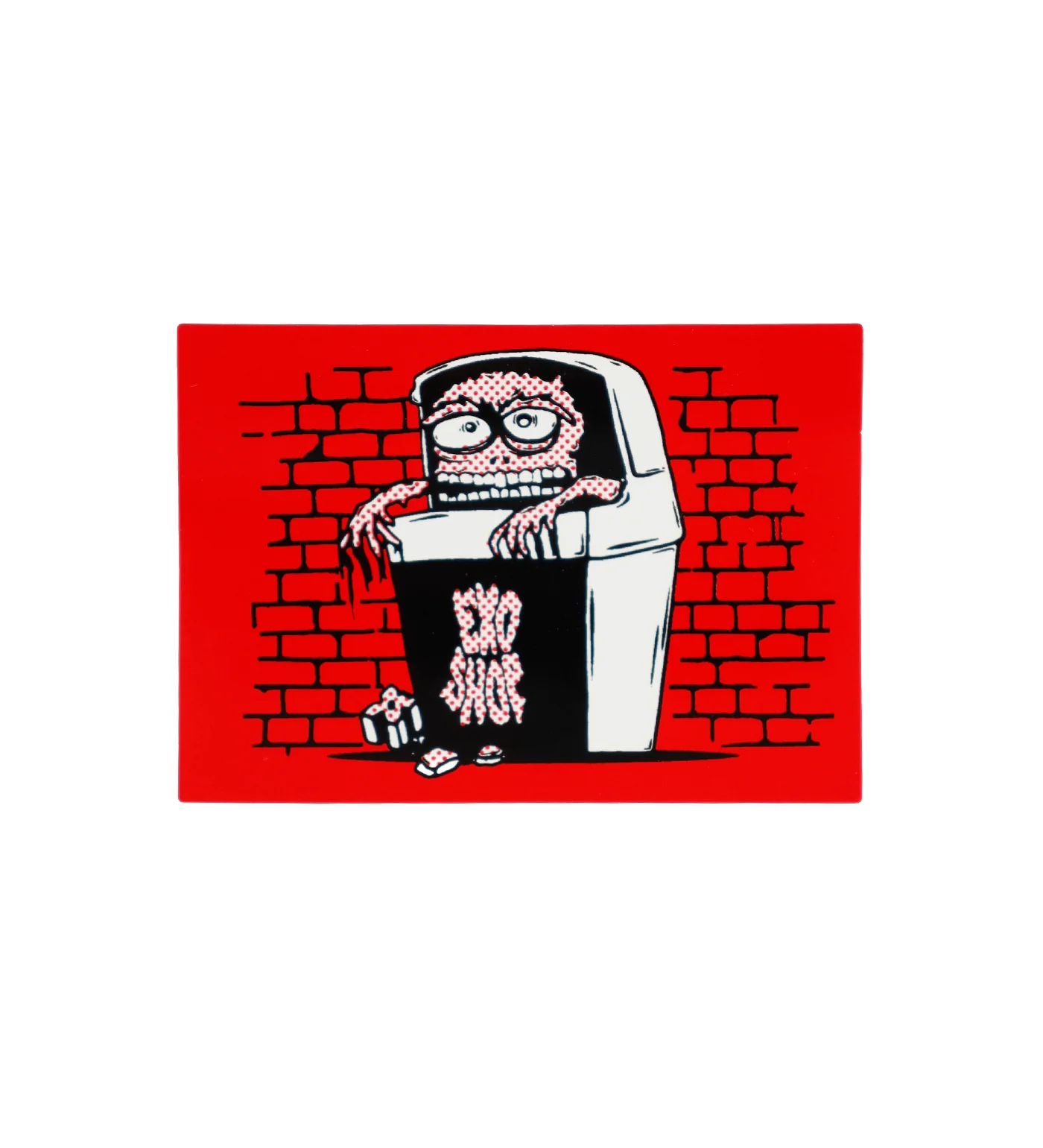 Trash Goblin Garbage, White/Polka Dot Red (E)