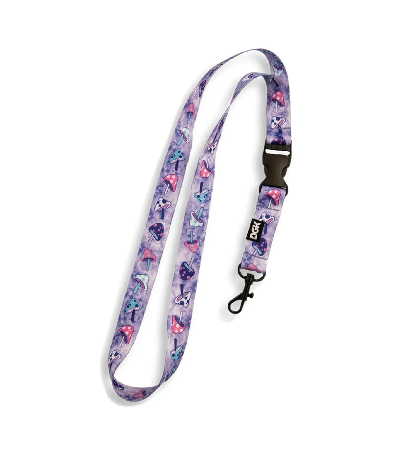 Trippy Lanyard, Purple Tie Dye