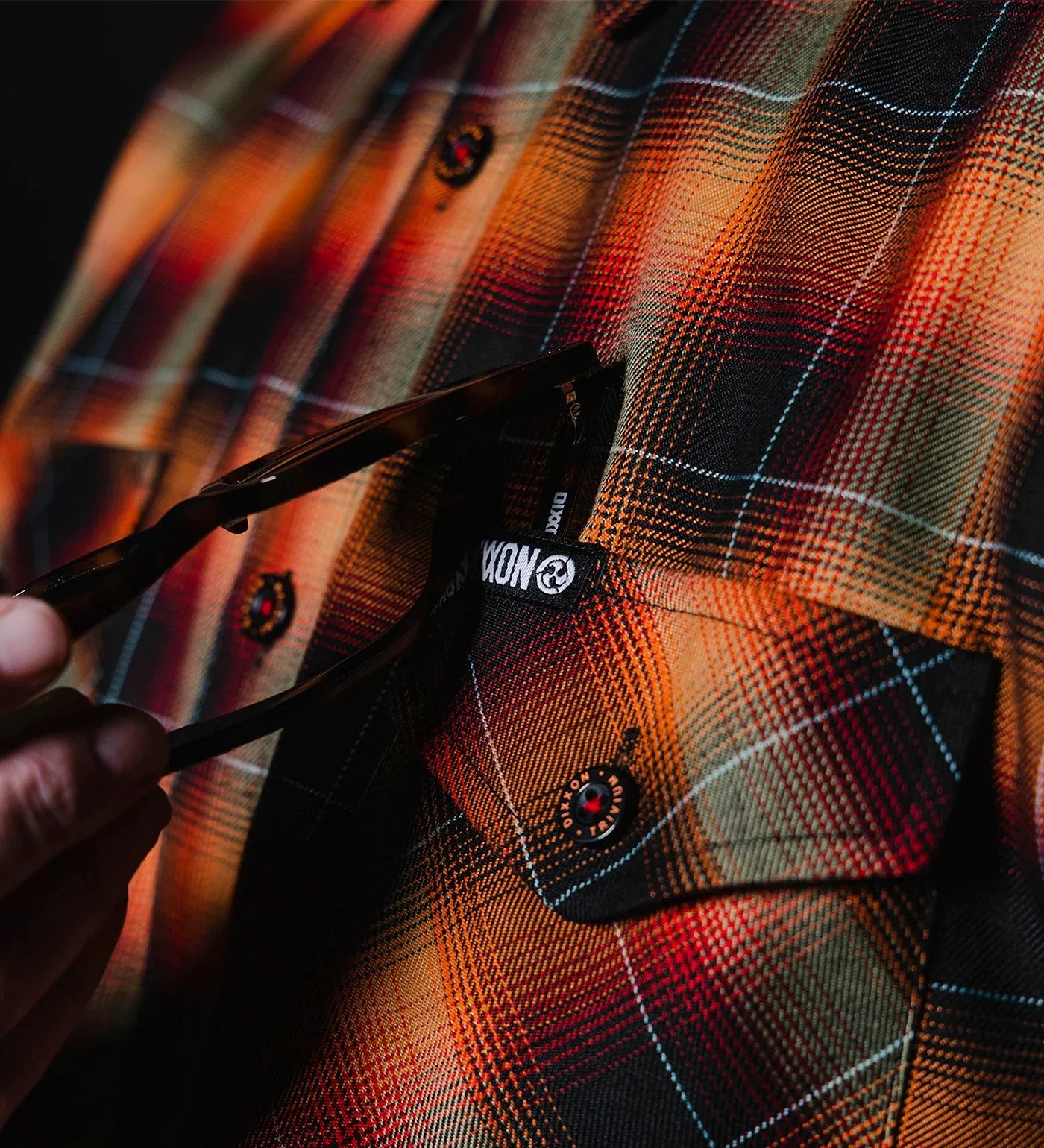 Trivium Ascendancy Flannel, Black/Orange/Red/Green - Image 5