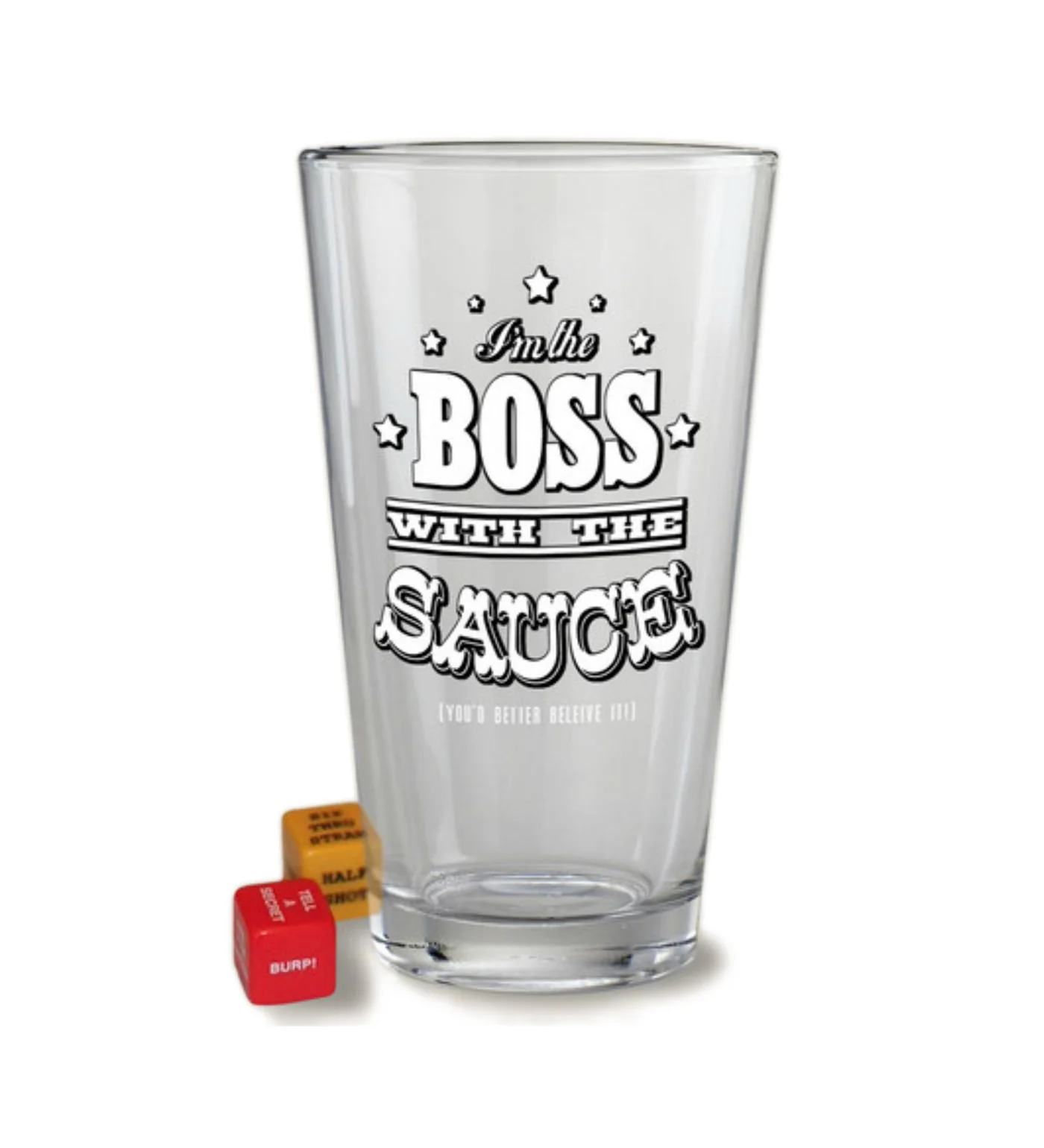 Pint Glass, Boss With The Sauce