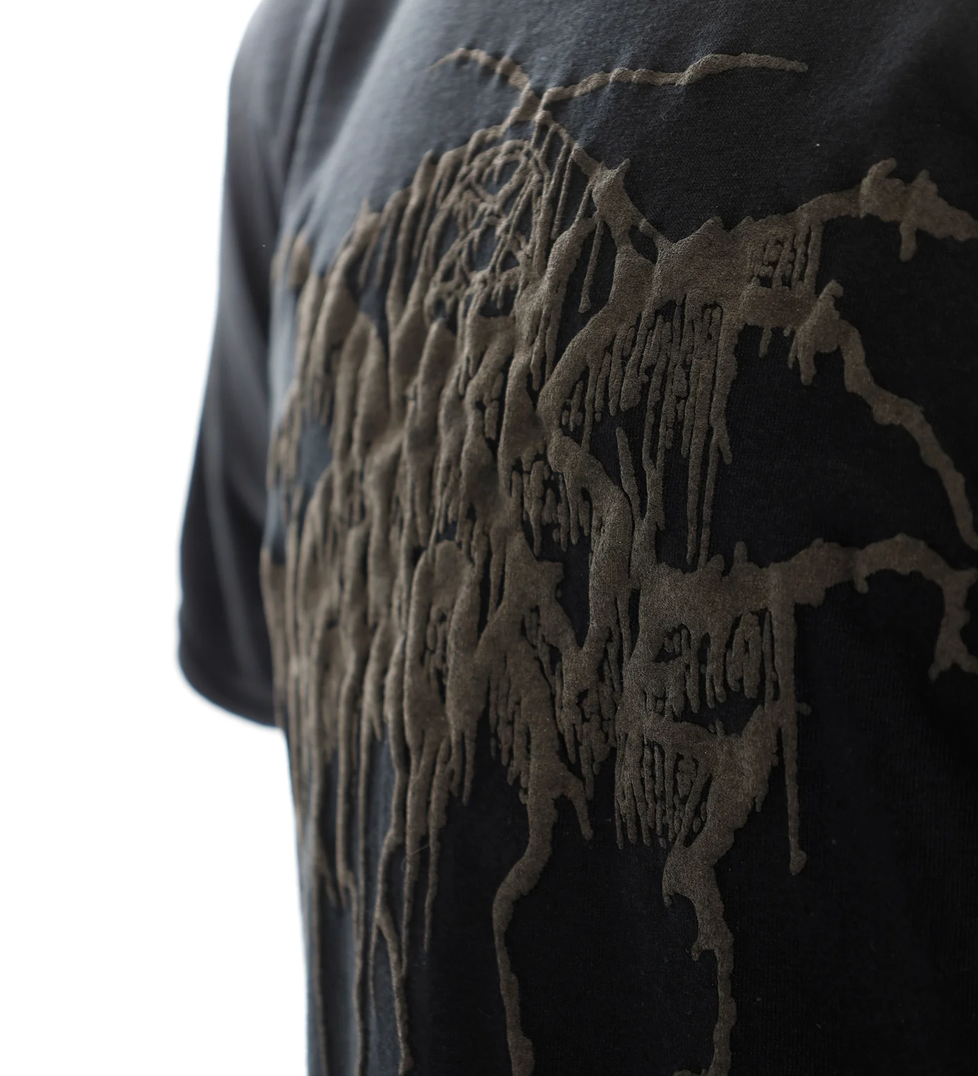 True Norwegian Black Metal, Black/Dark Charcoal Puff Print - Image 3