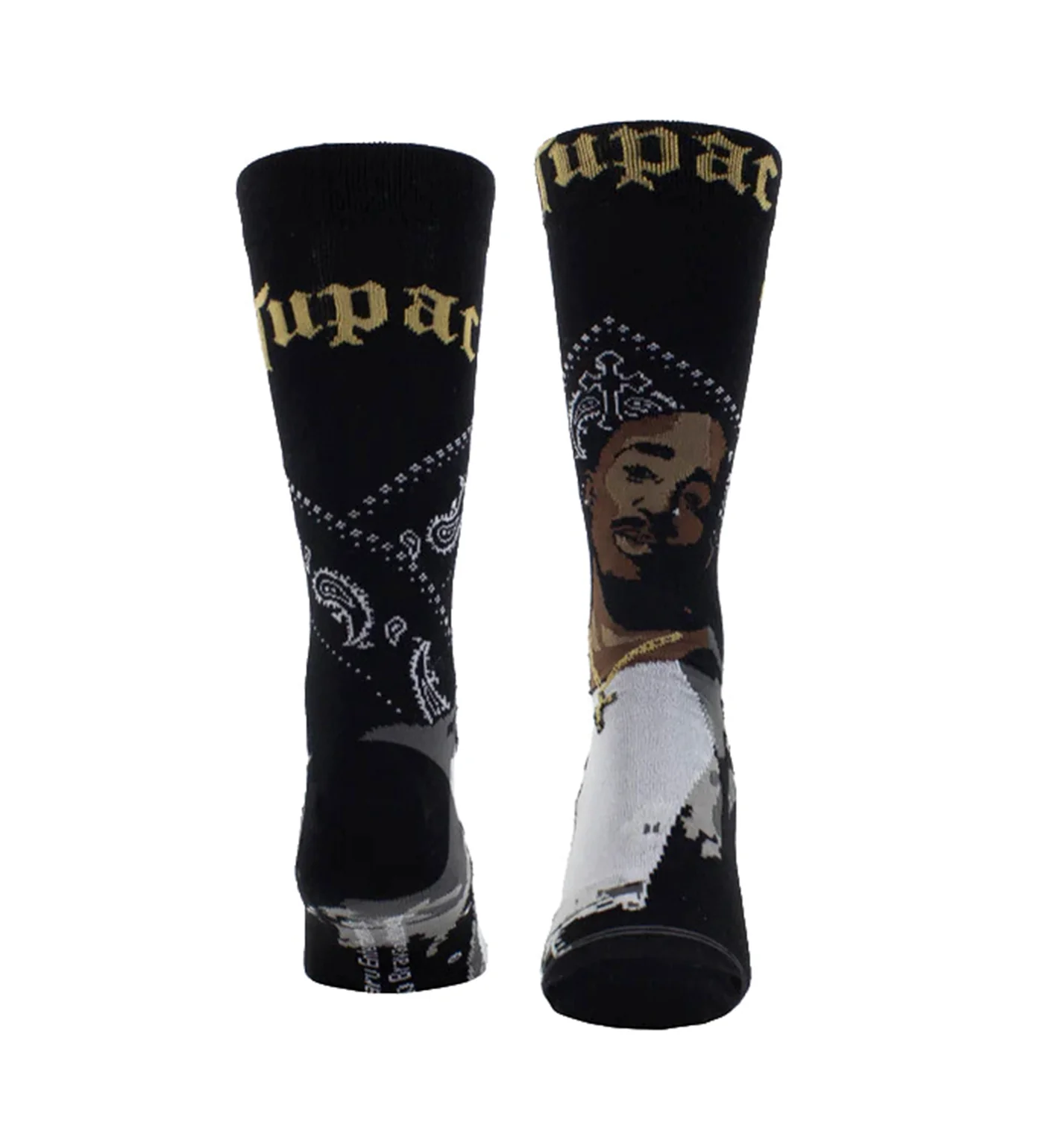 Tupac Black Bandana, Black - Image 2