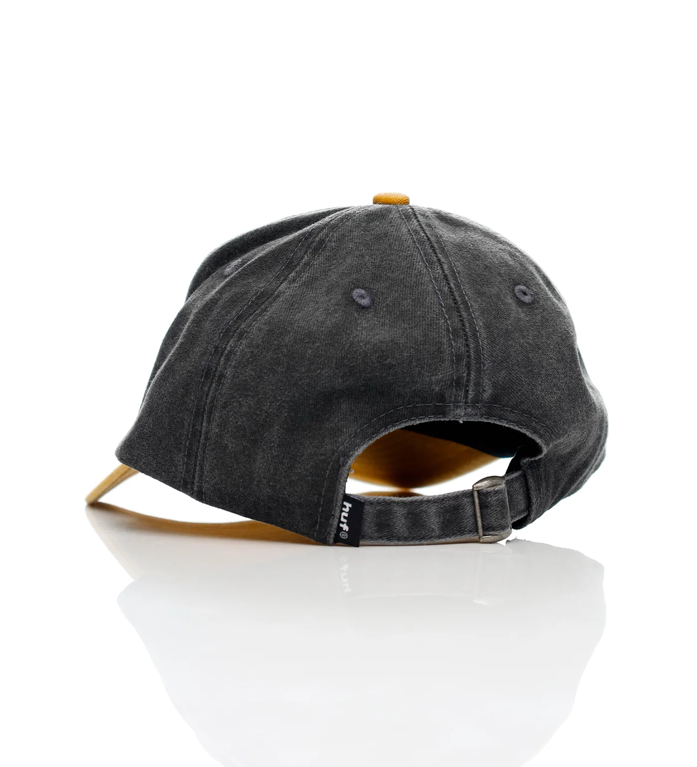Two Tone 89 6-Panel Strapback, Washed Black - Image 2
