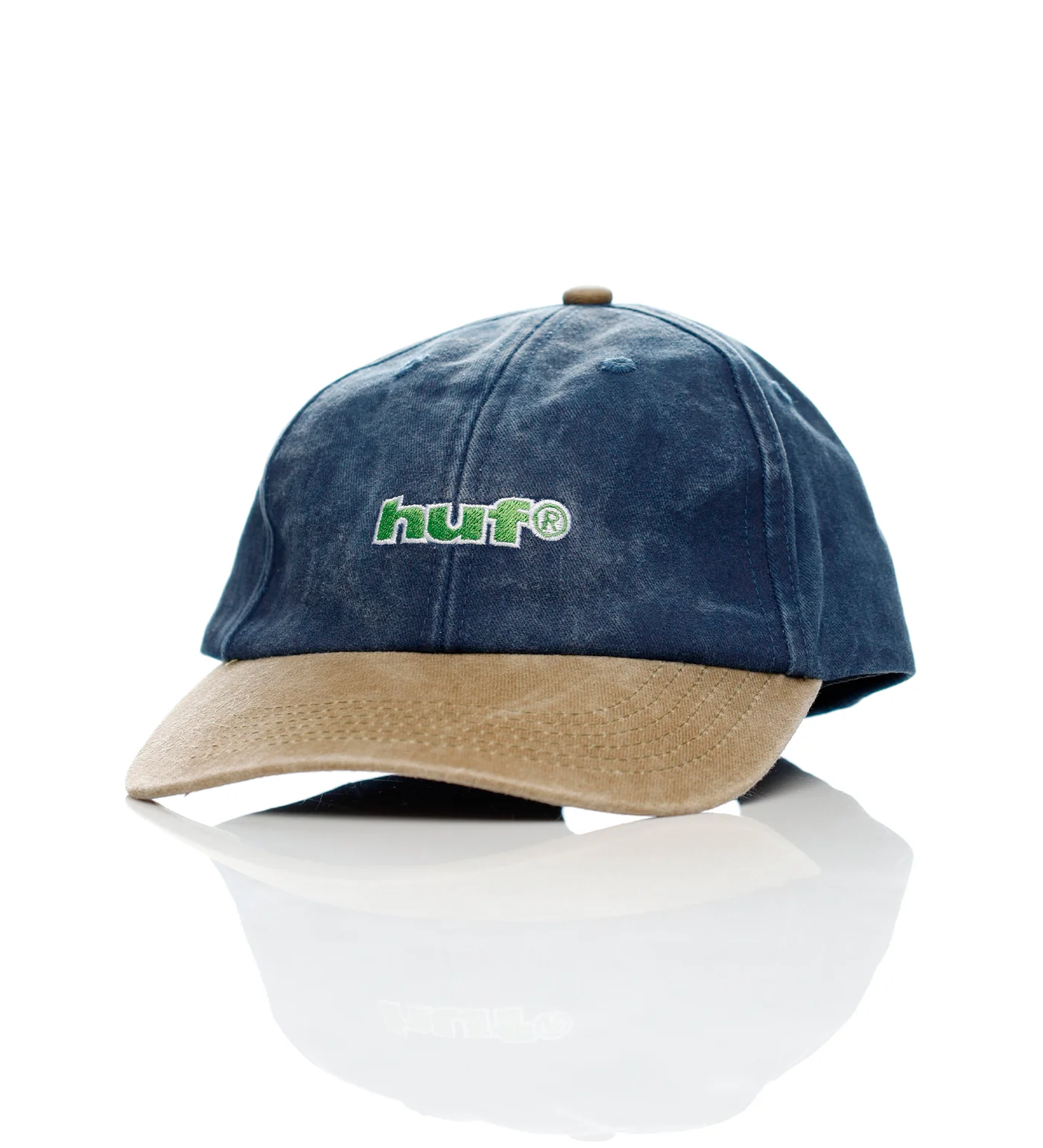 Two Tone 89 6-Panel Strapback, Washed Navy