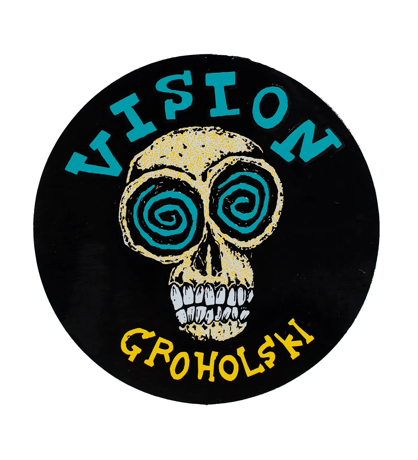 Vintage 1980's Sticker - Groholski, Black/Multi