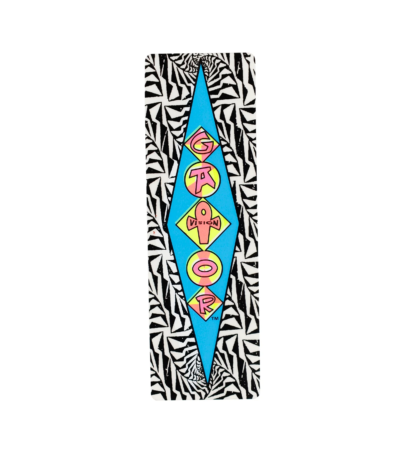 Vintage 1980's Sticker - Illusion Logo, White/Multi