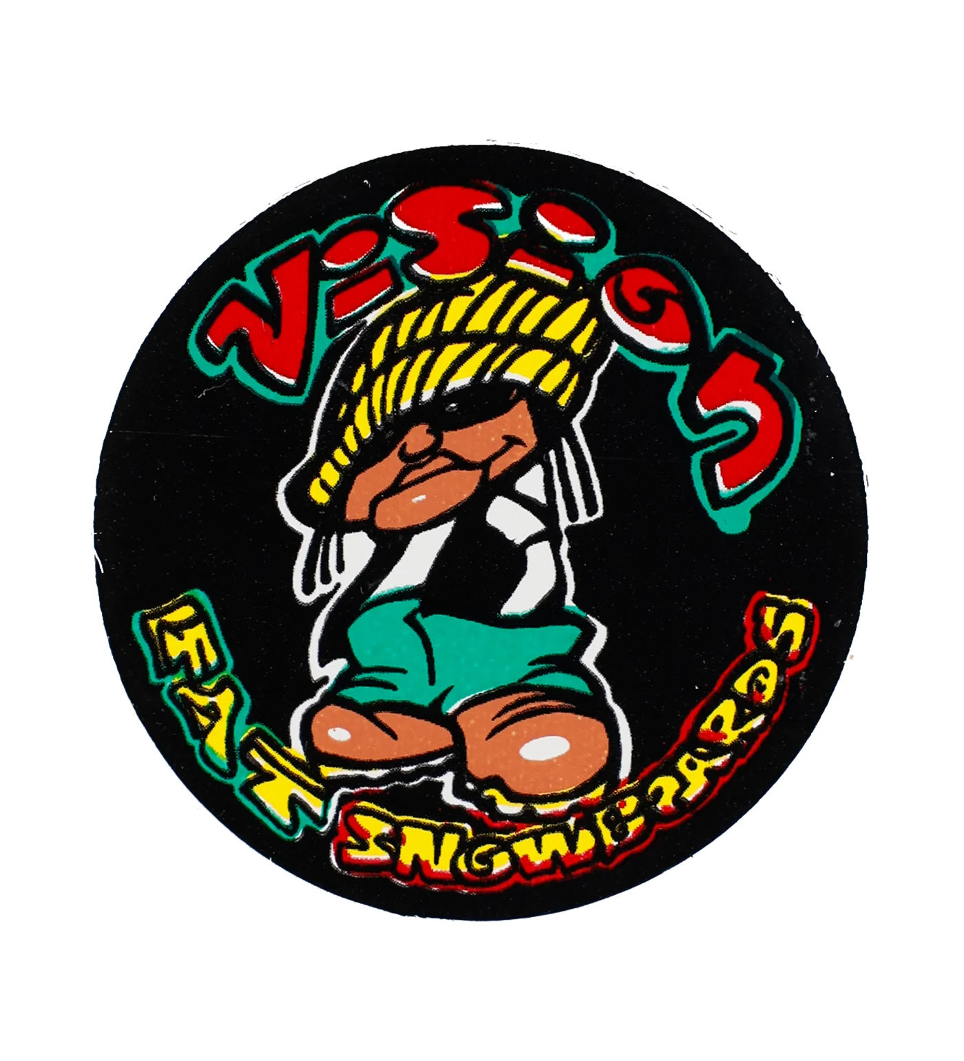 Vintage 1980's Sticker - Rasta, Multi