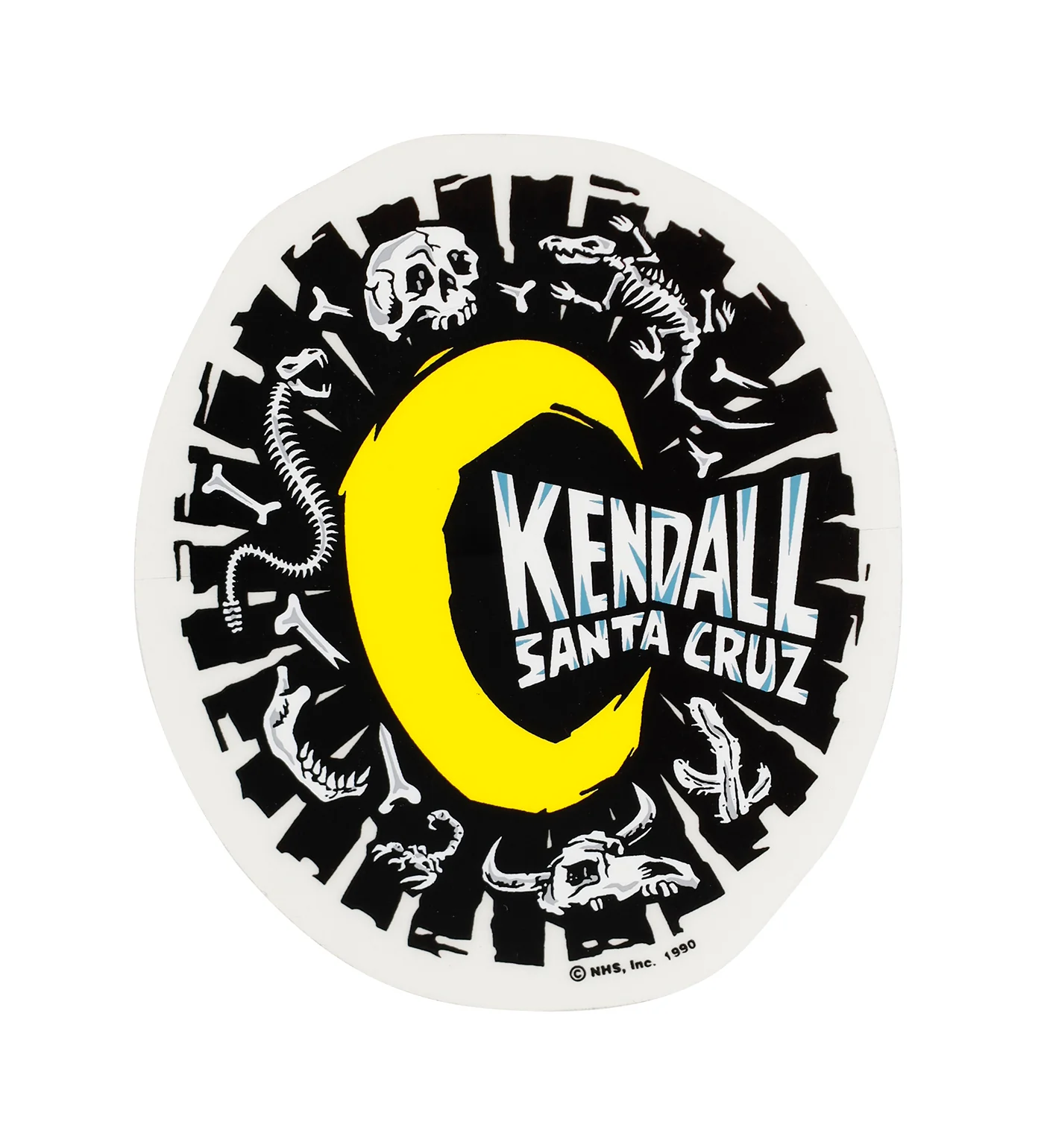 Vintage - Kendall Crescent Moon, Black/White/Yellow