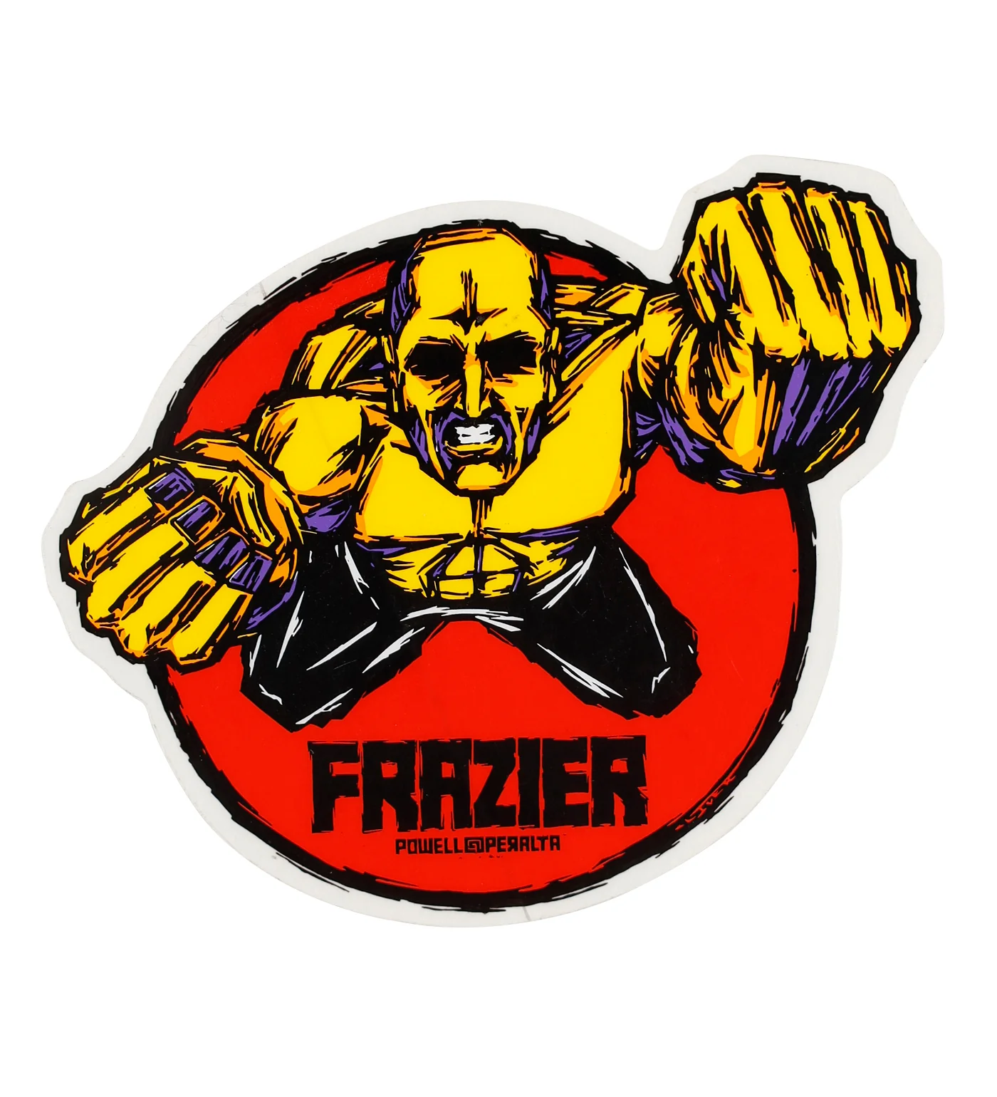 Vintage Sticker - Frazier, Red/Multi