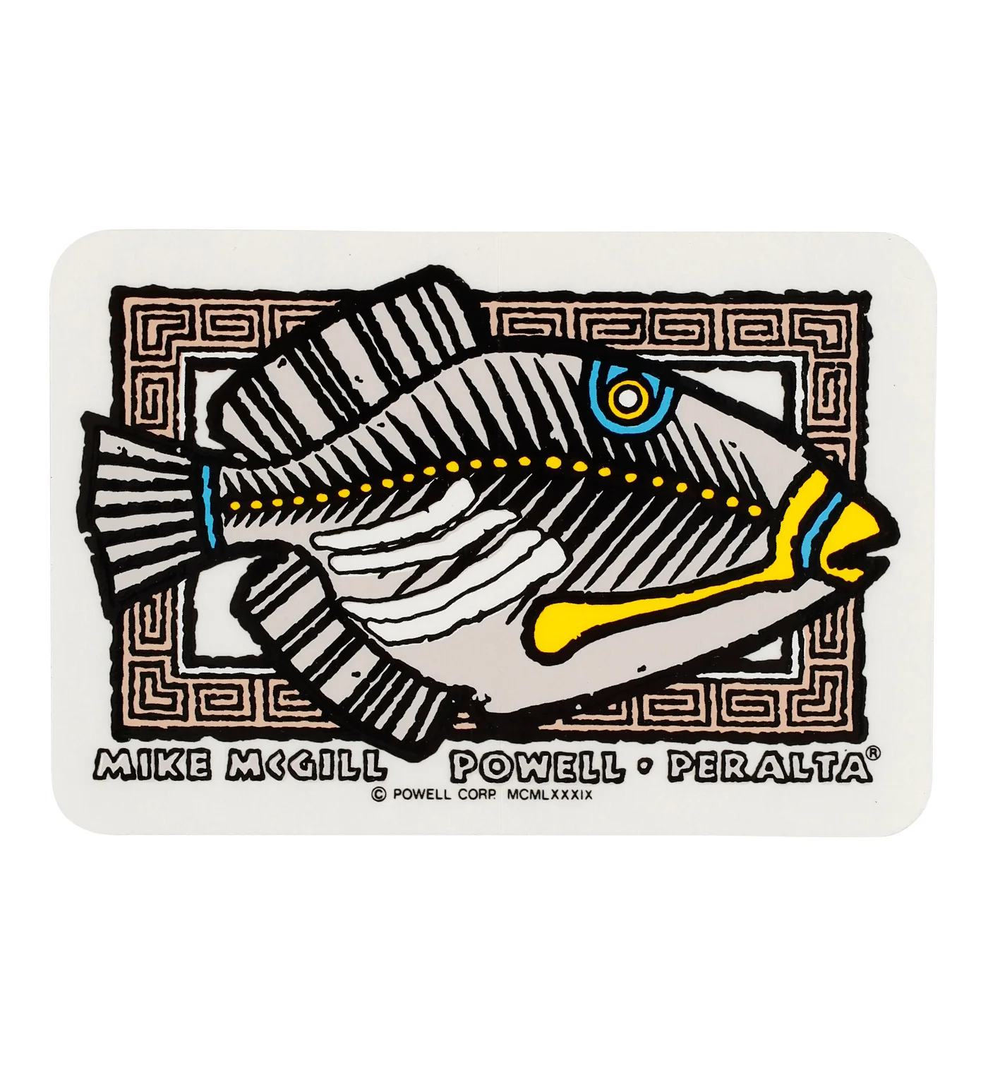 Vintage Sticker - Mike McGill, Multi/Transparent