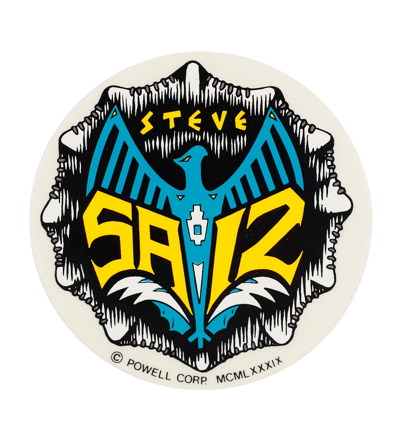 Vintage Sticker - Steve Saiz, Multi/Transparent