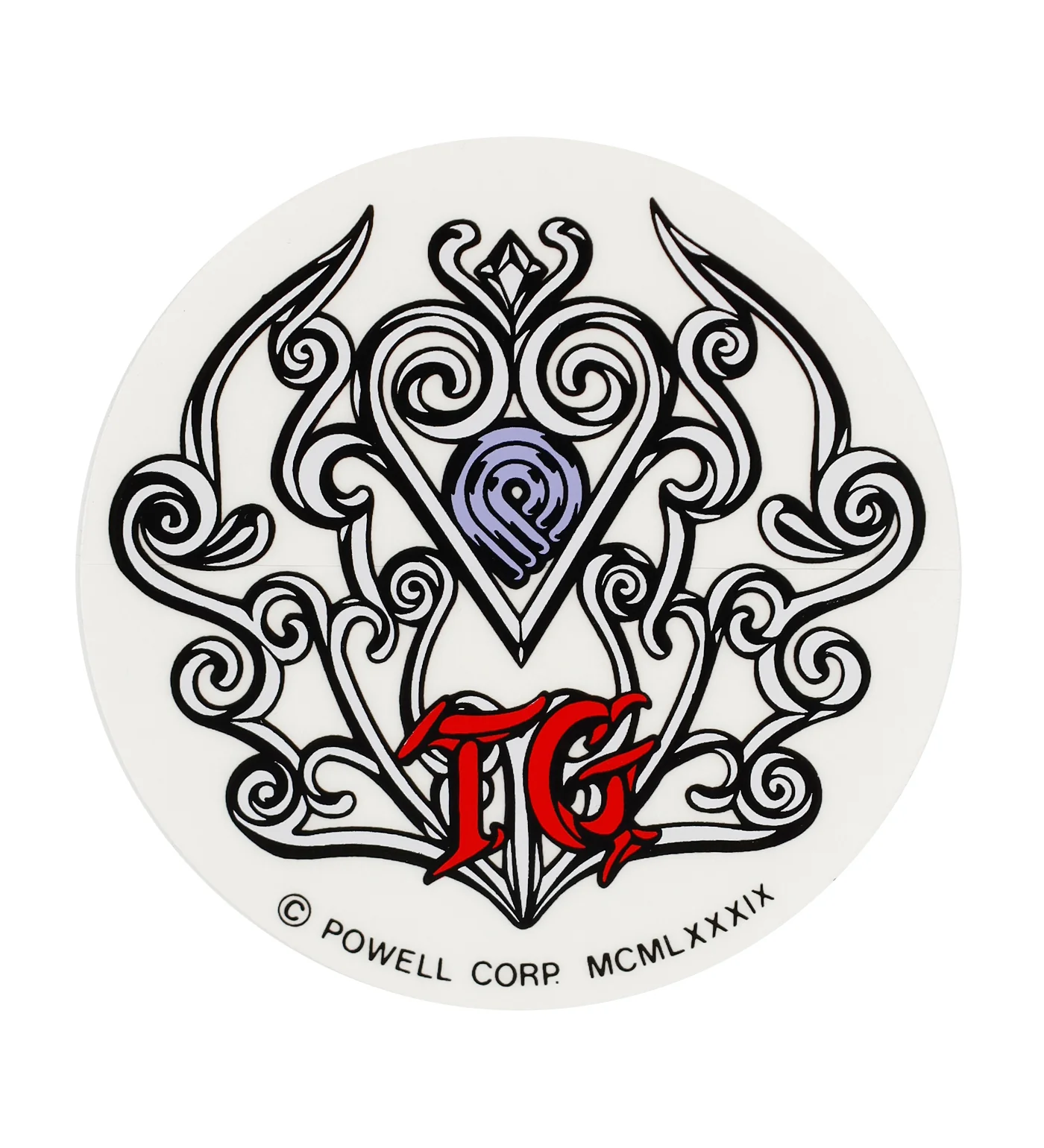 Vintage Sticker - TG, Multi/Transparent