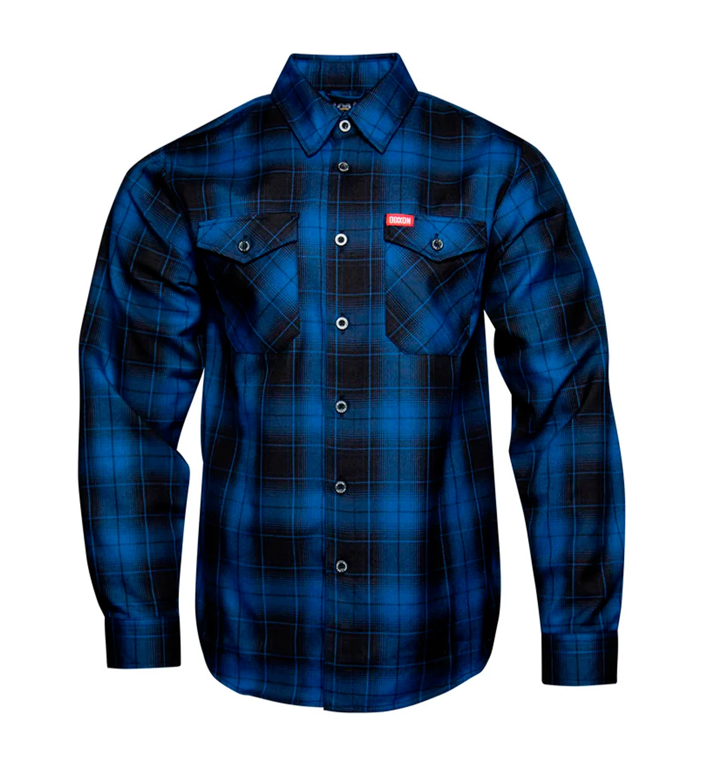 Voyage Flannel, Blue/Black