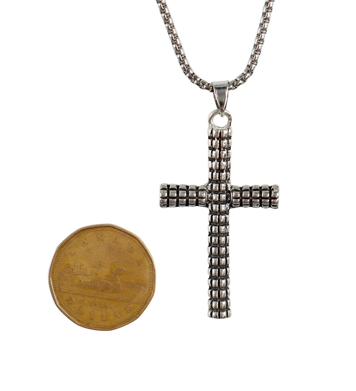 Waffled Cross, Silver (2A) - Image 3