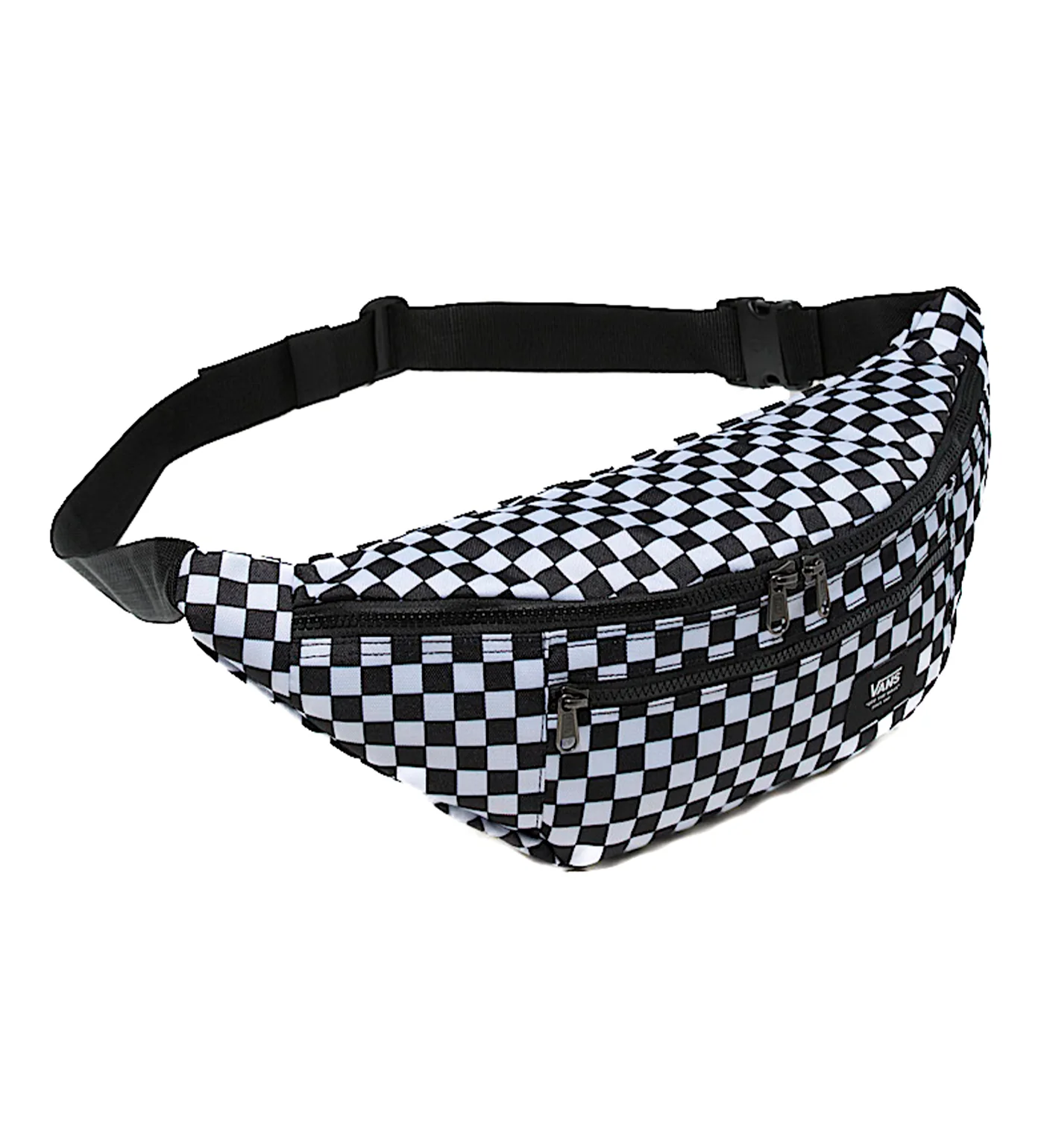 Ward Cross Body, White/Black Checkered